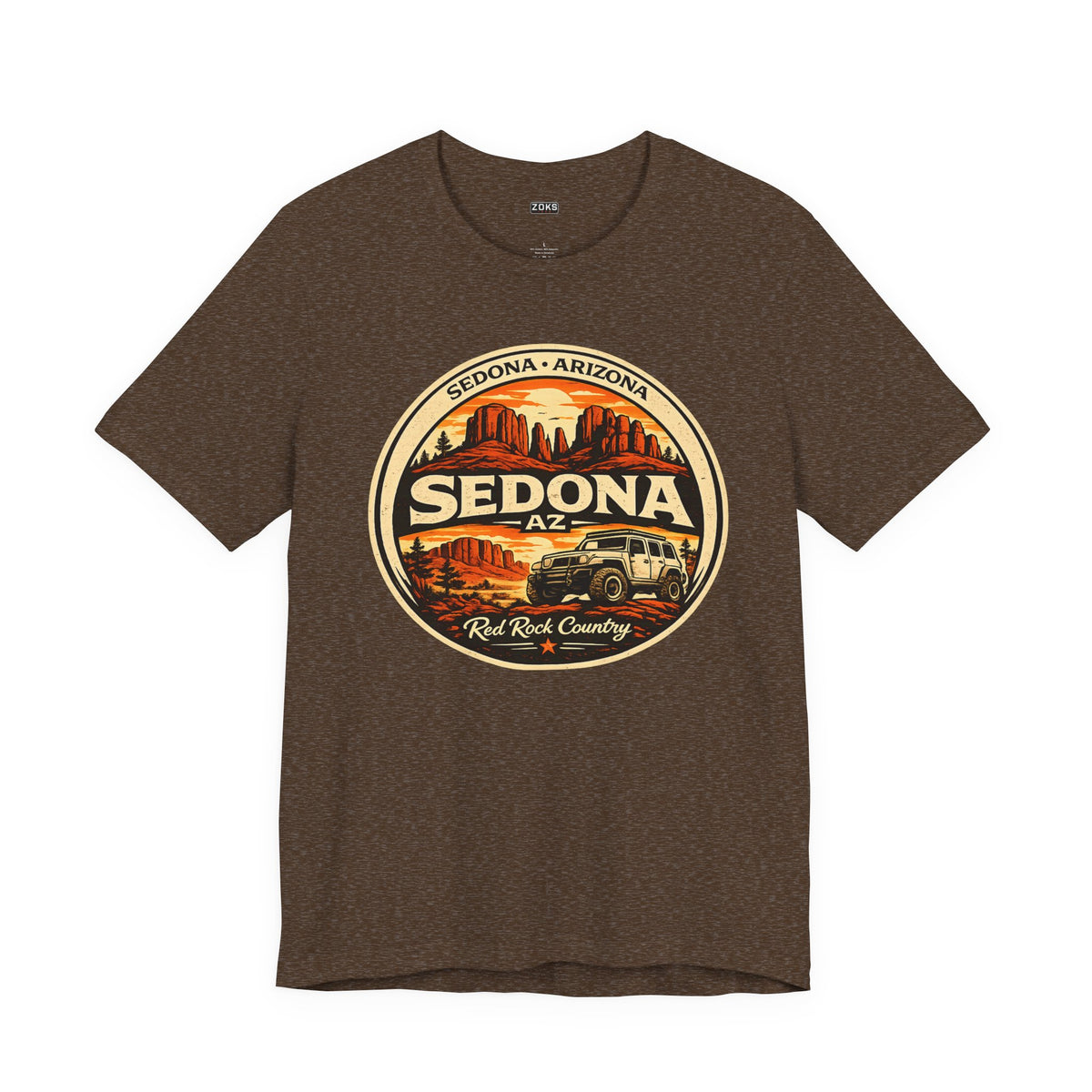 Sedona AZ Vintage Jeep T-Shirt — Red Rock Country Souvenir Tee