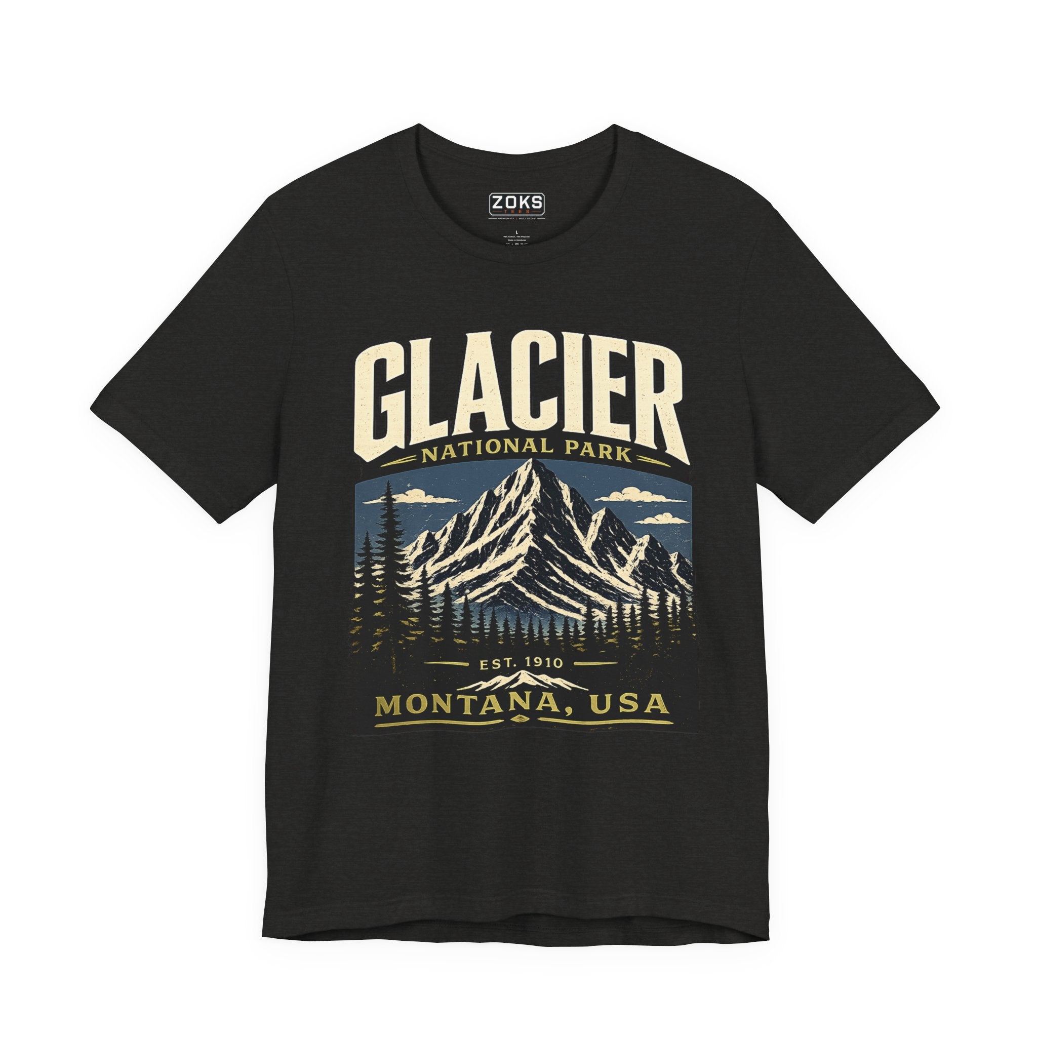 Glacier National Park Vintage Montana Mountain T-Shirt