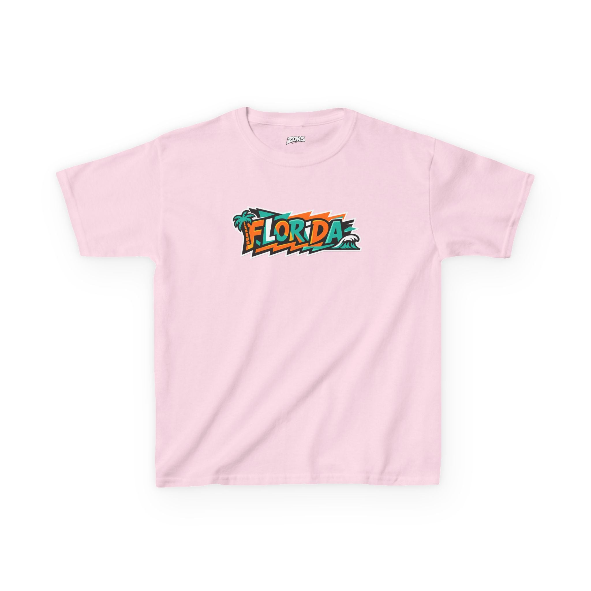 Kids Tropical Beach Surf T-Shirt — Florida Vacation Tee