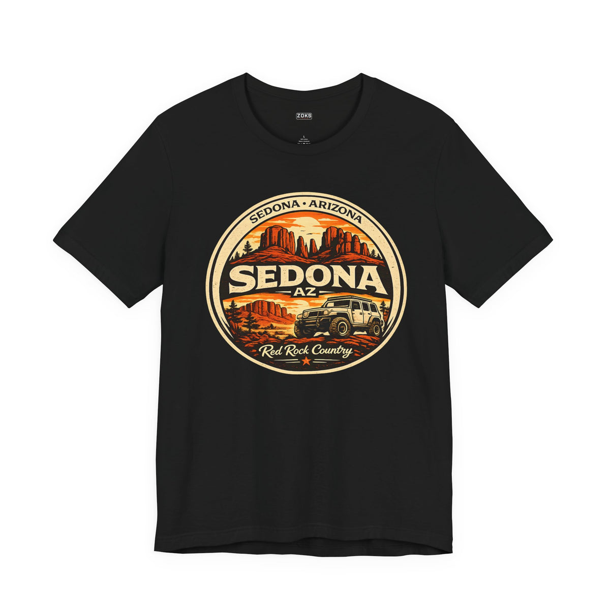 Sedona AZ Vintage Jeep T-Shirt — Red Rock Country Souvenir Tee