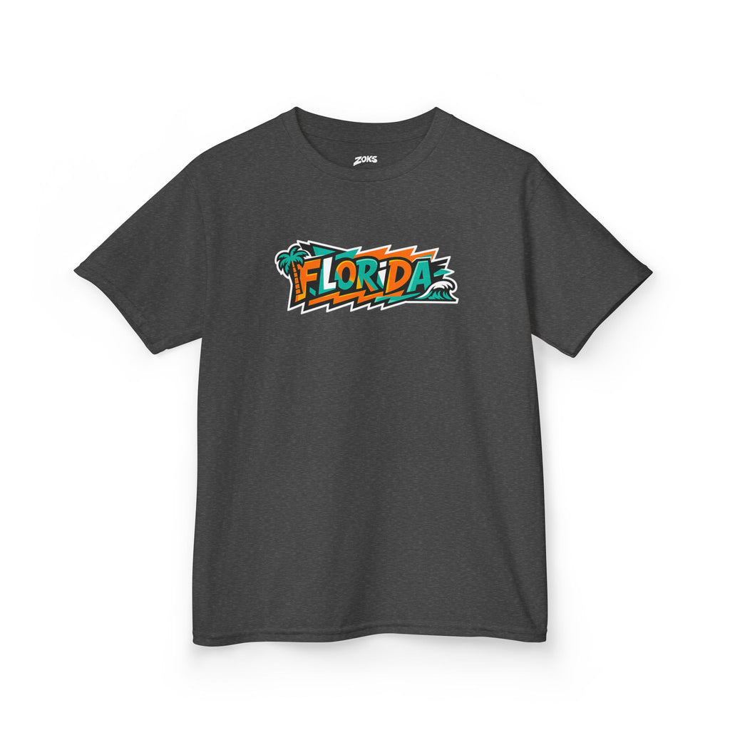Kids Tropical Beach Surf T-Shirt — Florida Vacation Tee