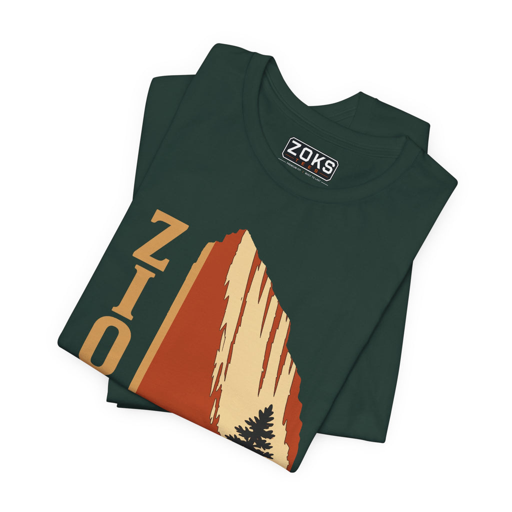 Zion National Park Vintage Sunset T-Shirt — Retro Hiking Tee