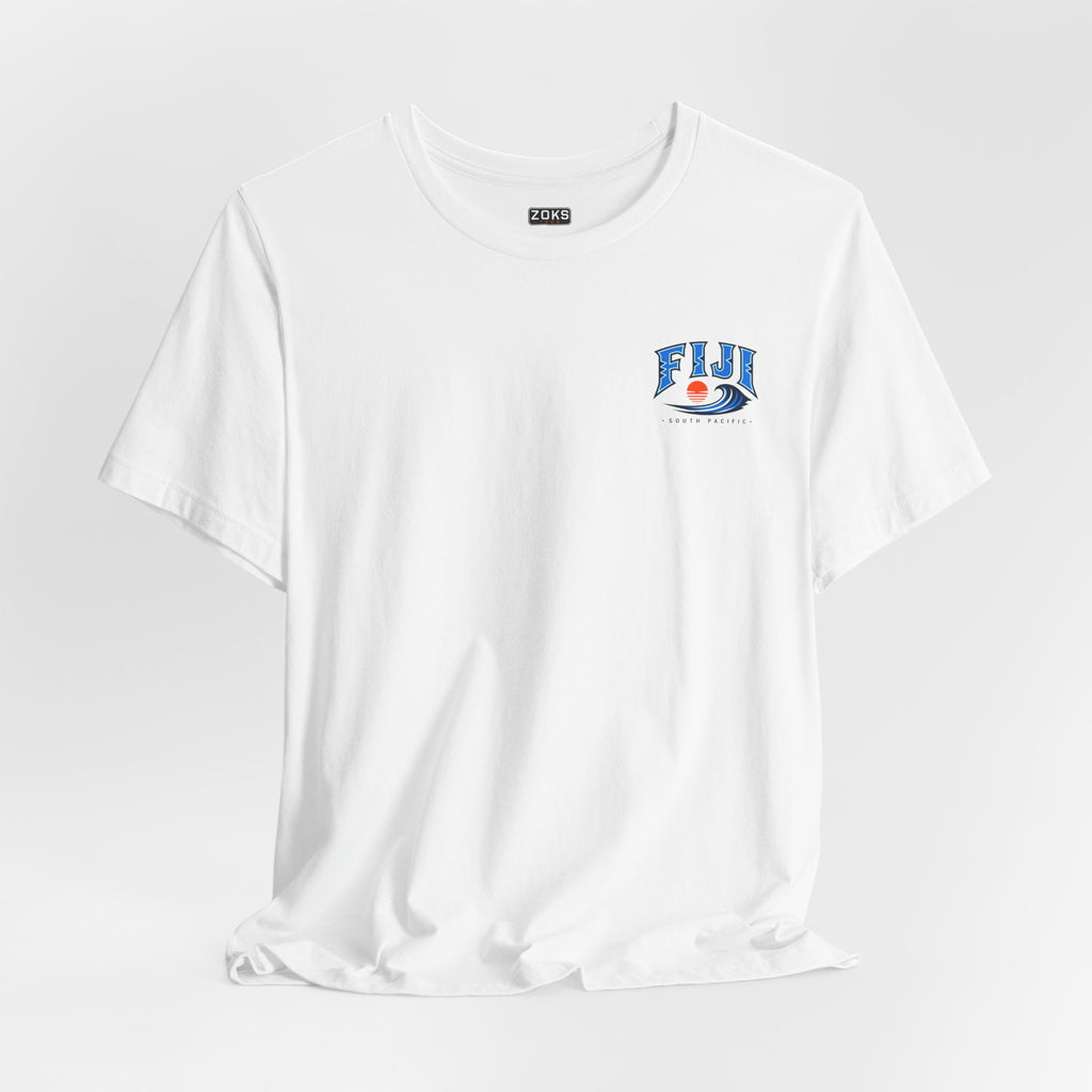 FIJI South Pacific Surf Tee – Premium Island Wave Graphic Shirt (Front & Back Print)
