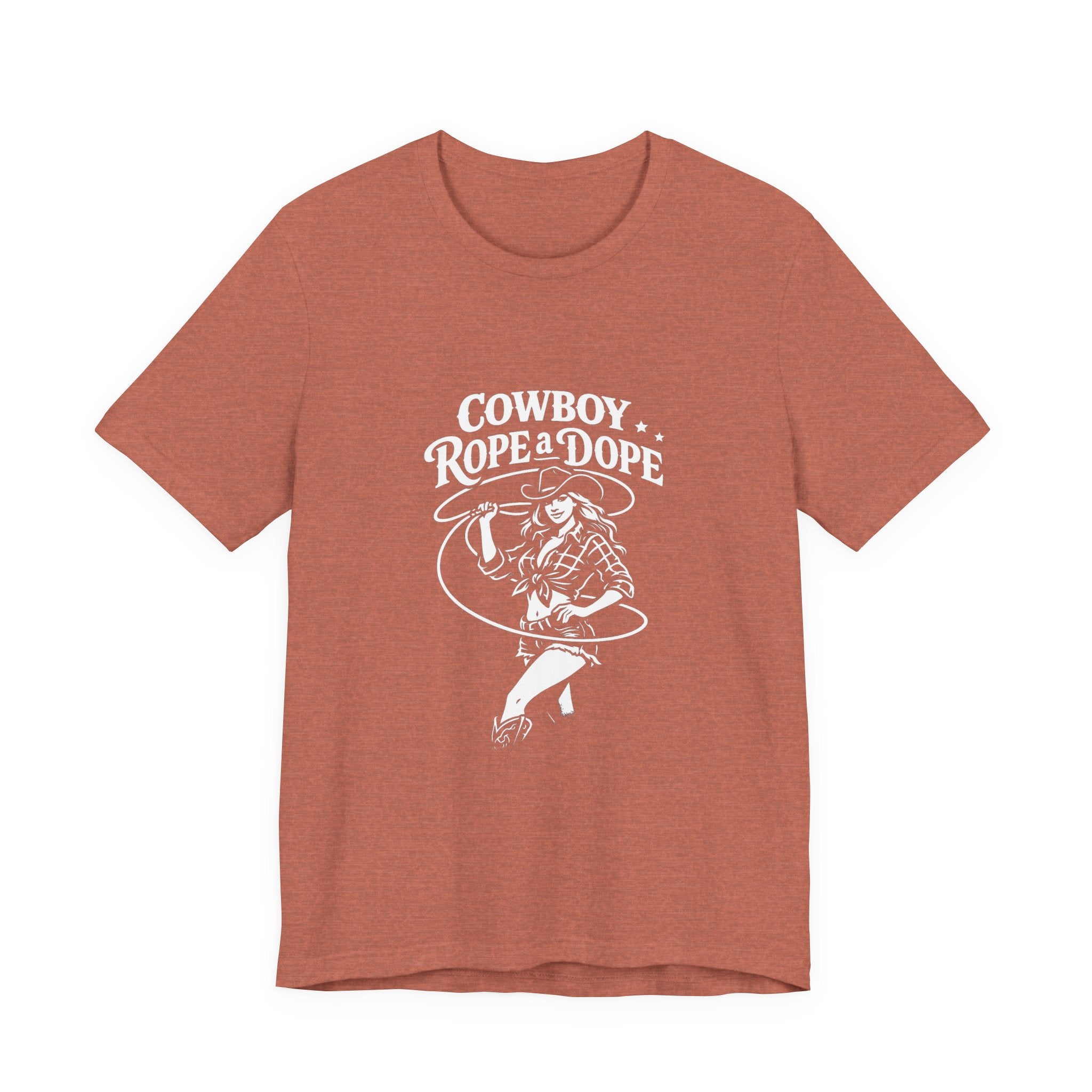 Cowboy Rope a Dope Graphic Tee — Retro Cowgirl Western T‑Shirt