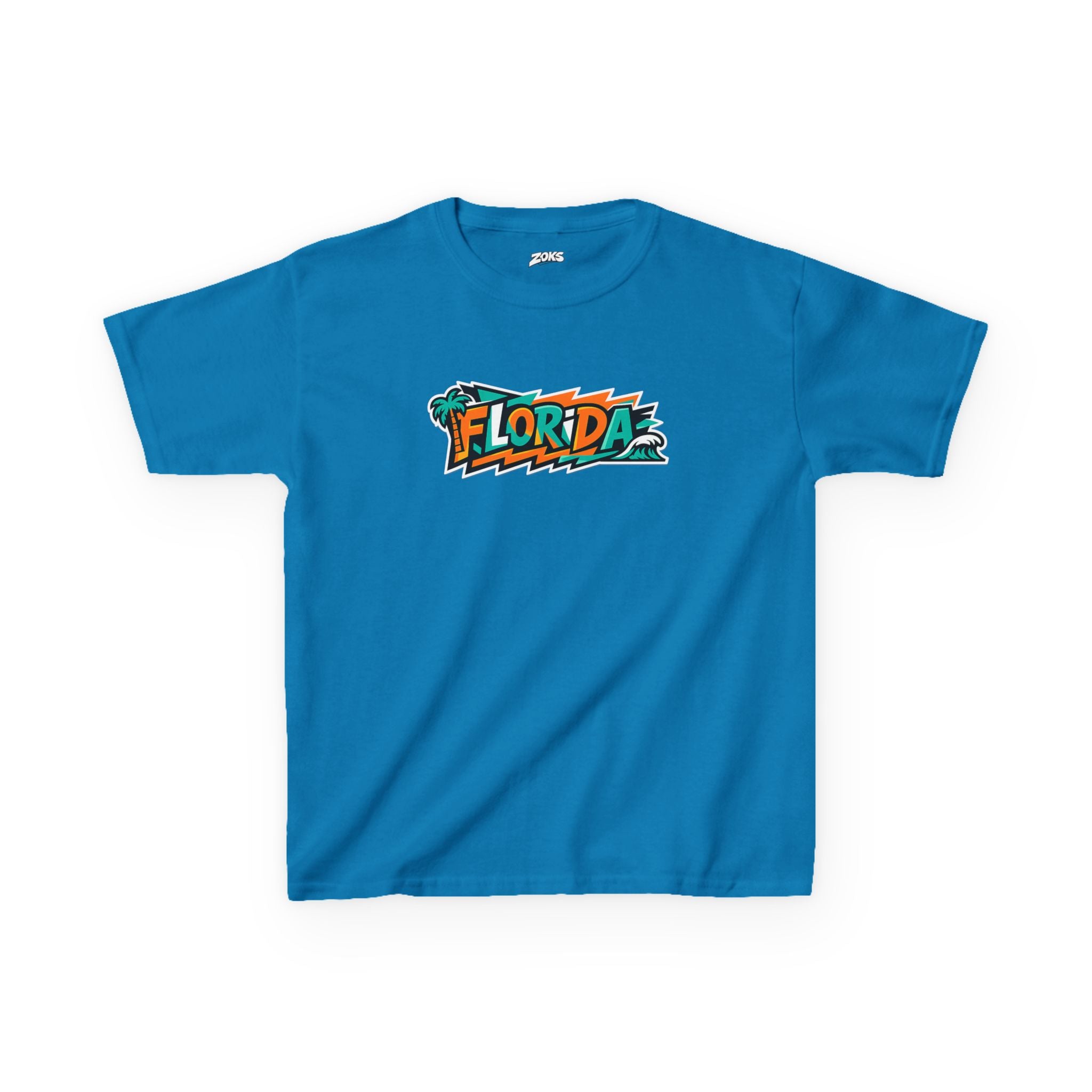 Kids Tropical Beach Surf T-Shirt — Florida Vacation Tee