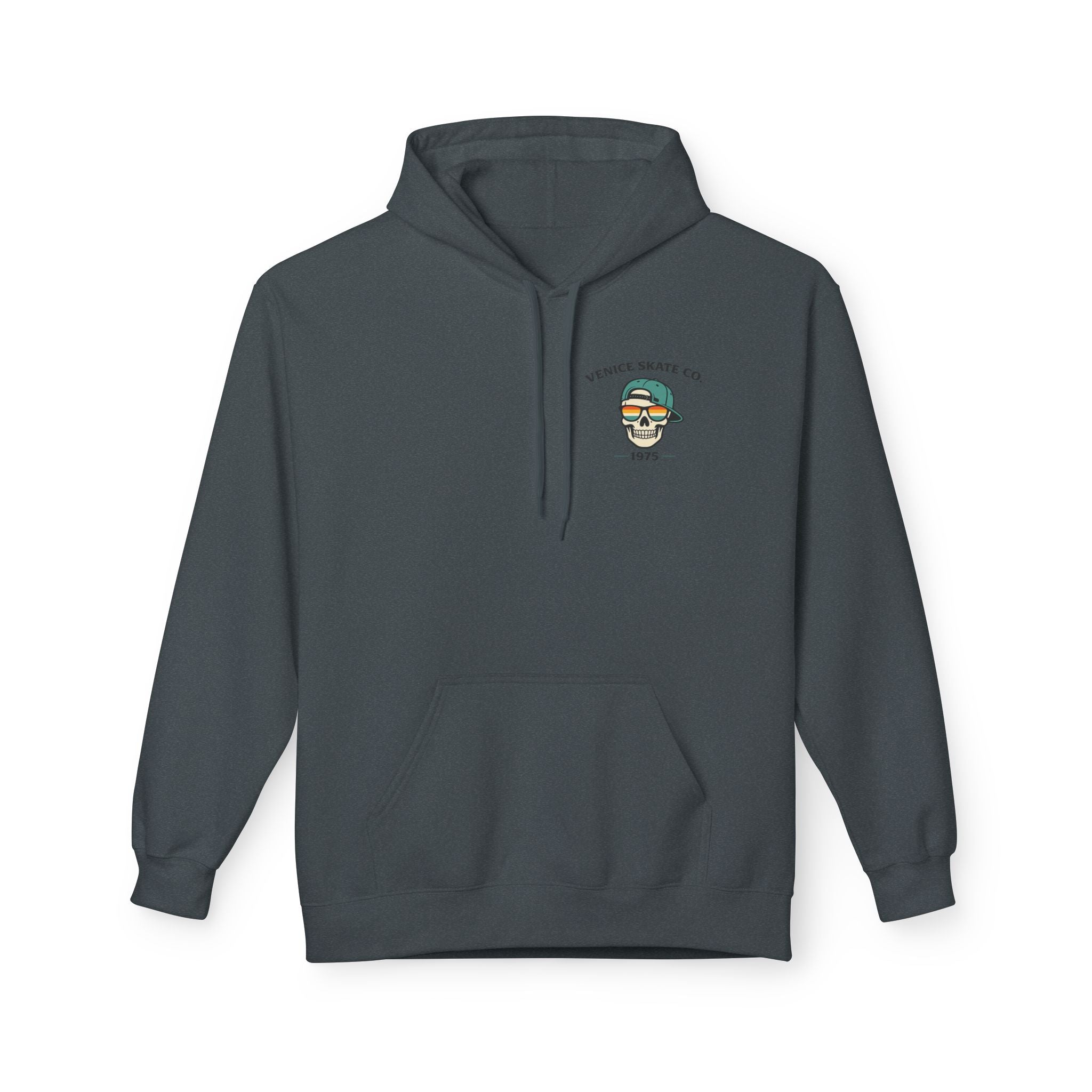 Venice Skate Co. Skull Palm Skateboard Hoodie — Retro Venice, California Pullover