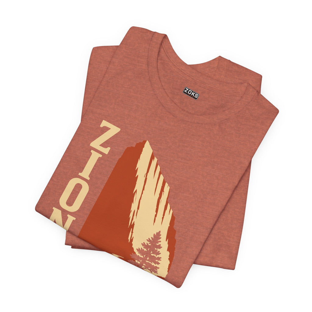 Zion National Park Vintage Sunset T-Shirt — Retro Hiking Tee