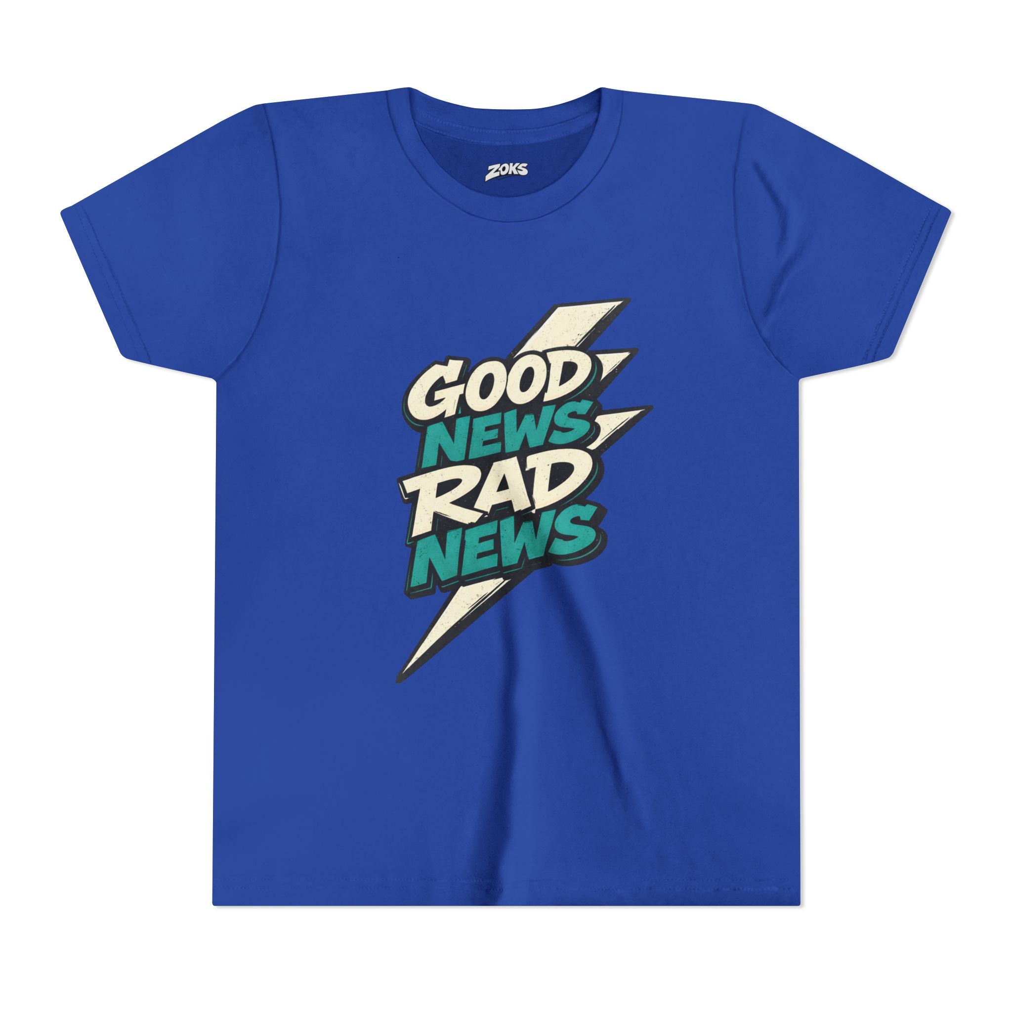 Good News Rad News Retro Lightning Youth Tee