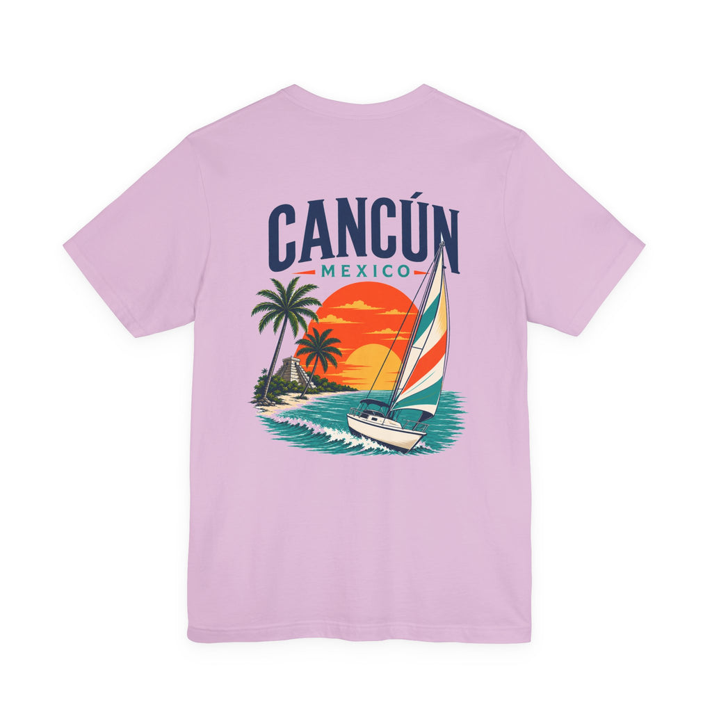 Cancún Mexico Sunset Sail T-Shirt — Beach Vacation Tee