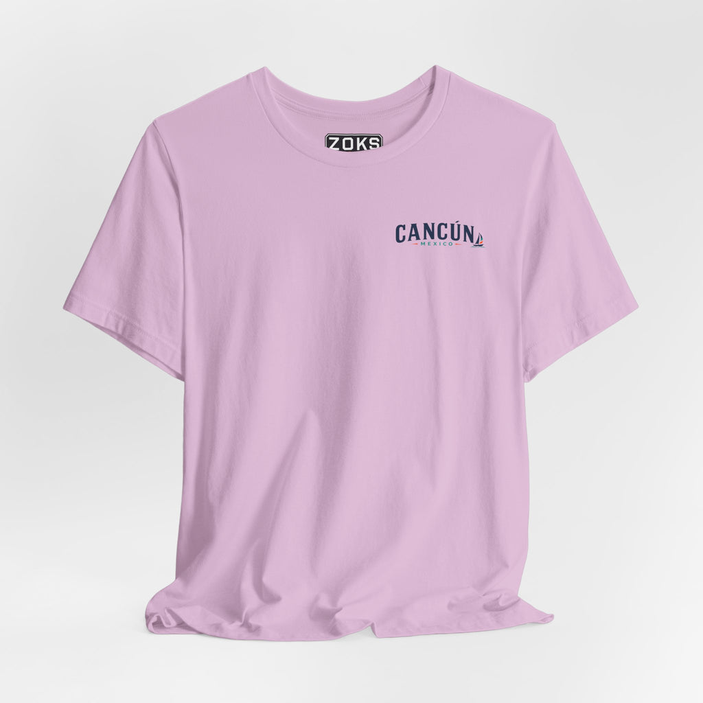 Cancún Mexico Sunset Sail T-Shirt — Beach Vacation Tee