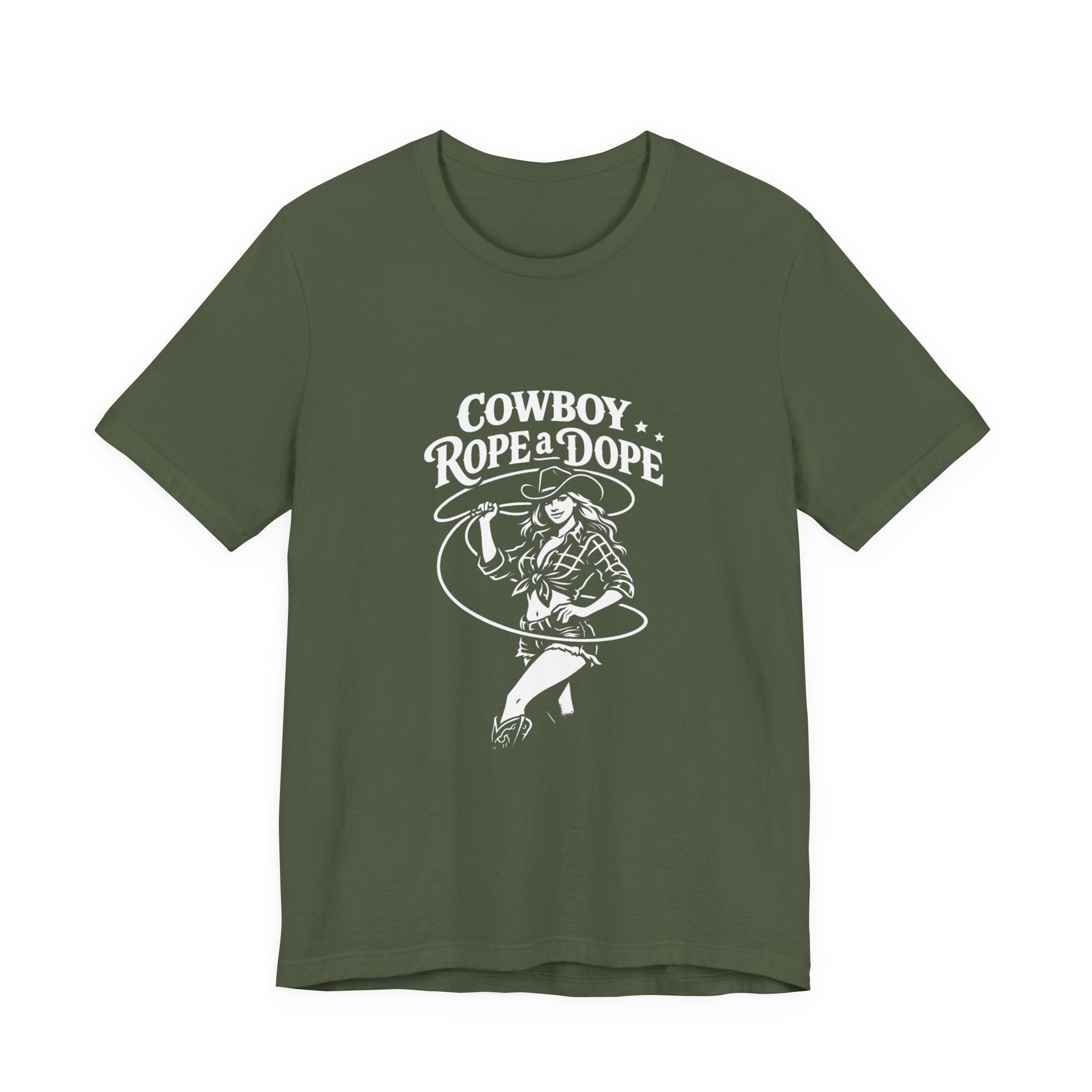 Cowboy Rope a Dope Graphic Tee — Retro Cowgirl Western T‑Shirt