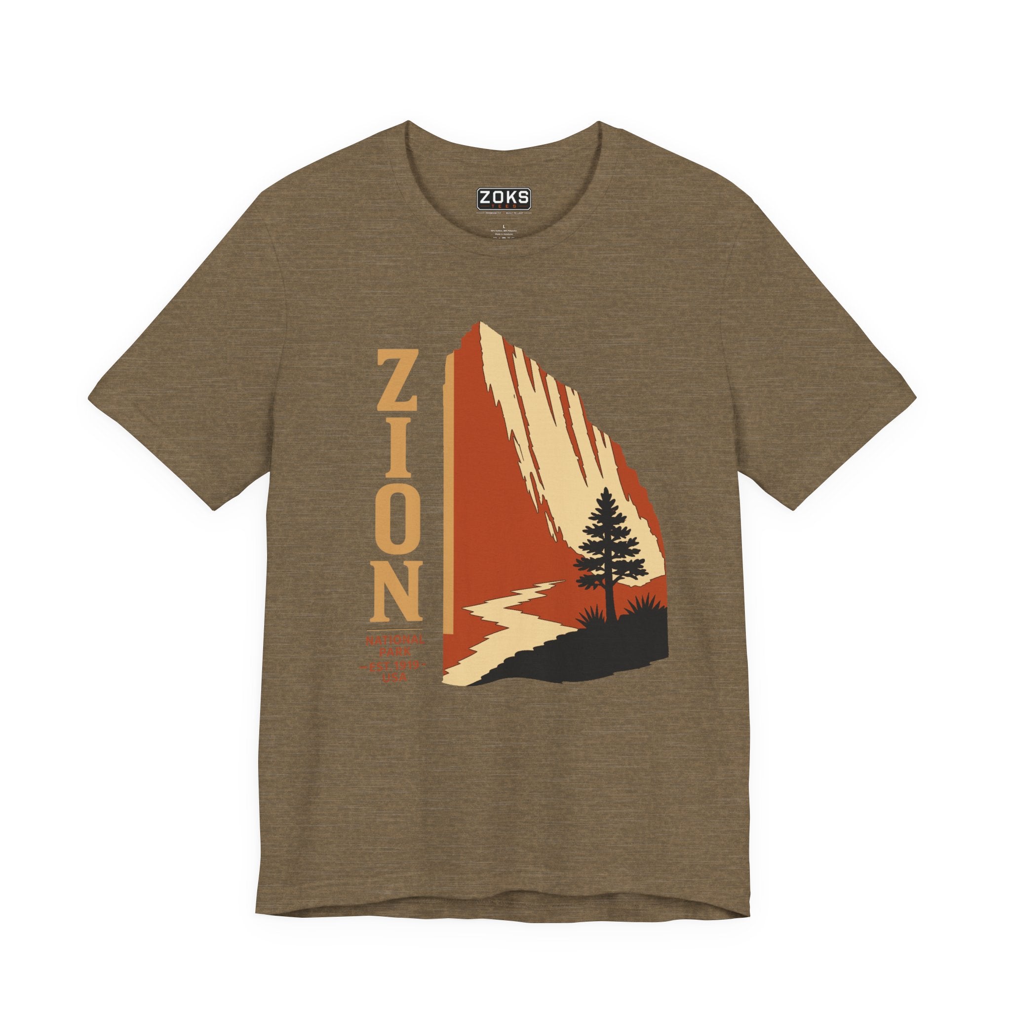 Zion National Park Vintage Sunset T-Shirt — Retro Hiking Tee