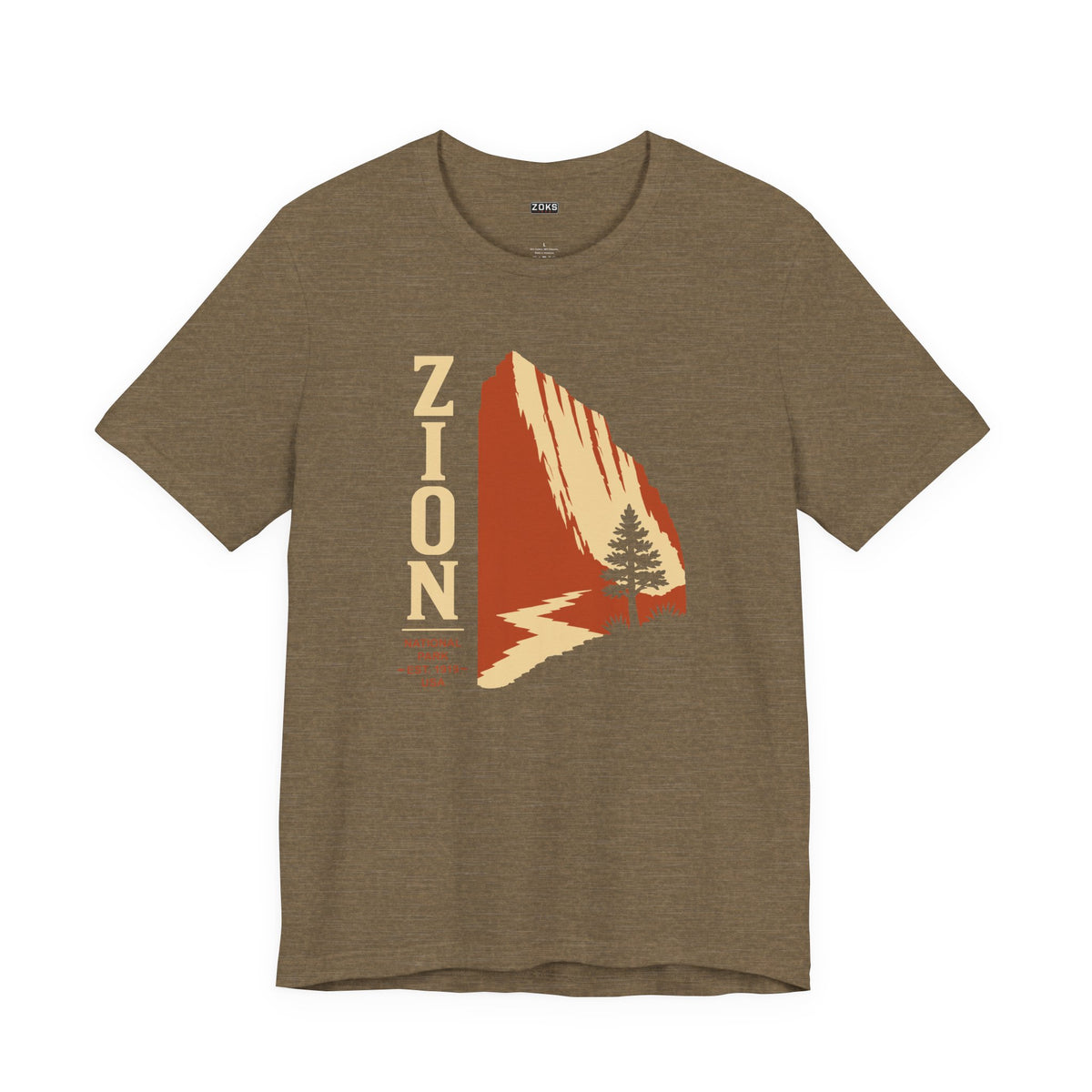 Zion National Park Vintage Sunset T-Shirt — Retro Hiking Tee