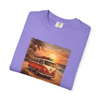 Vintage VW Bus Sunset T-Shirt — Retro Surf Camper Tee