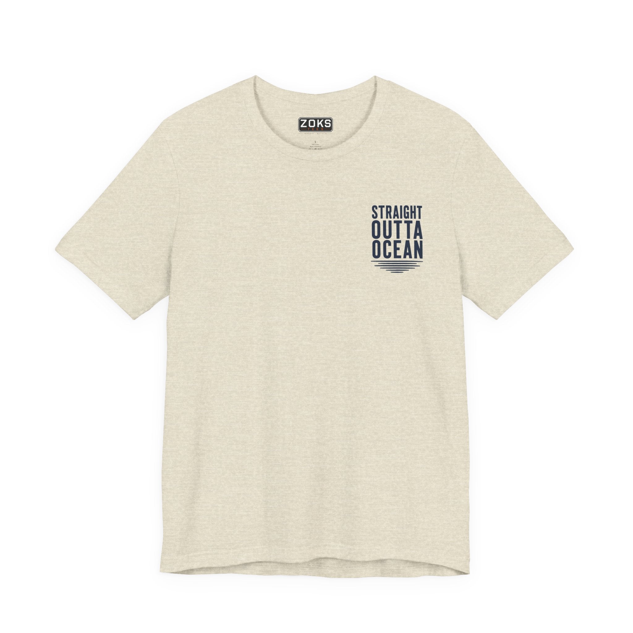 Straight Outta Ocean Retro Sunset Beach T-Shirt