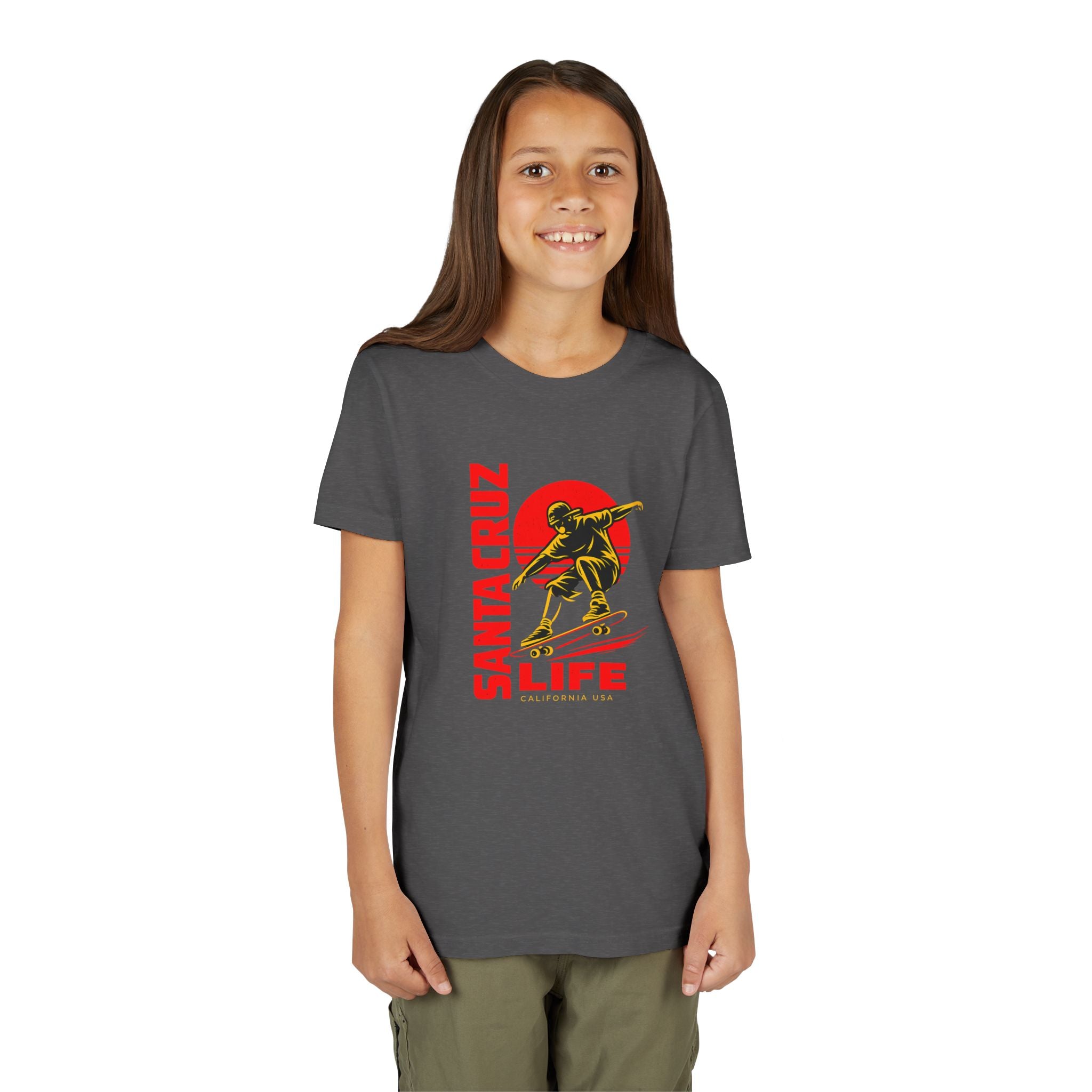 Santa Cruz Skateboard Youth Tee – “Santa Cruz Life” Graphic Shirt