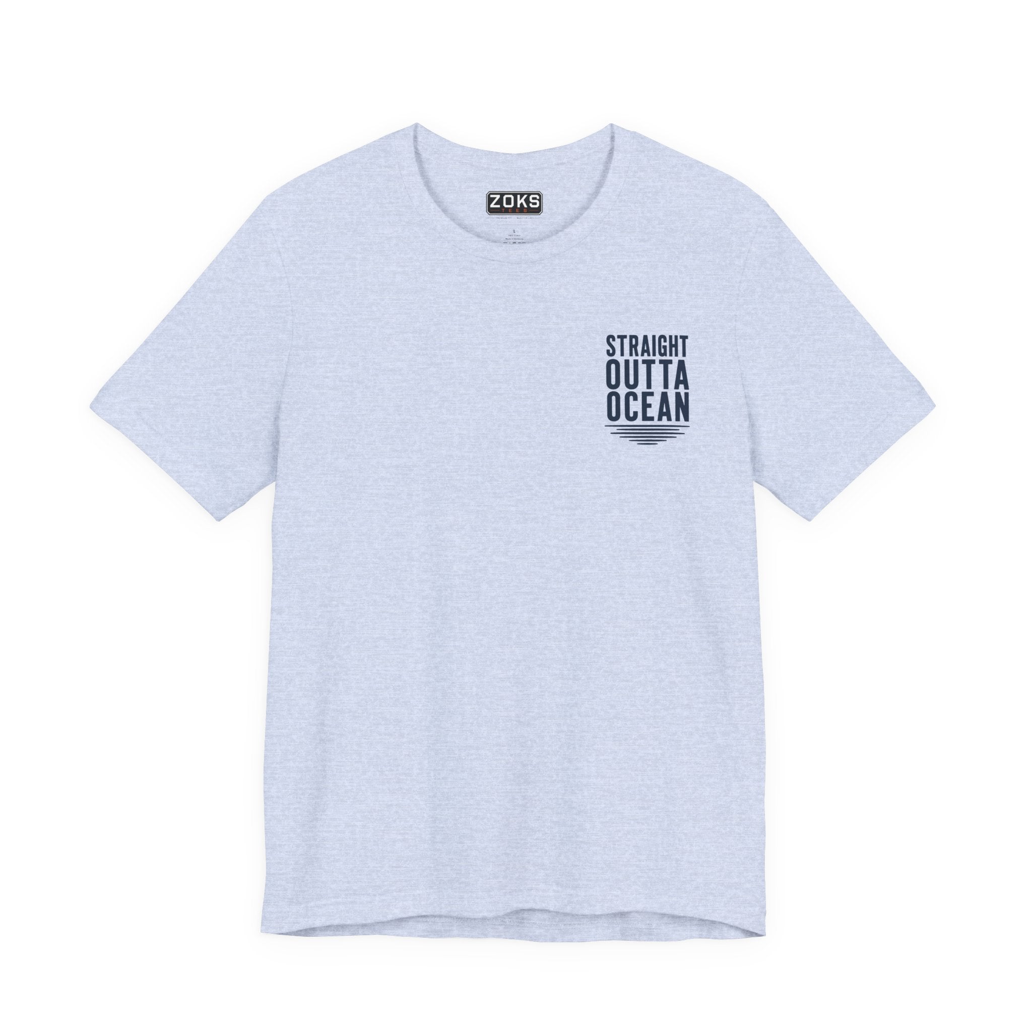 Straight Outta Ocean Retro Sunset Beach T-Shirt