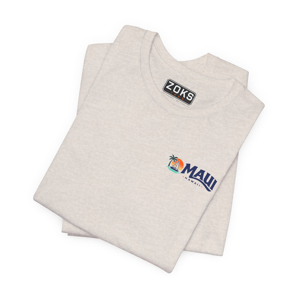 Maui Sail Sunset T-Shirt — Hawaii Palm Beach Vacation Tee