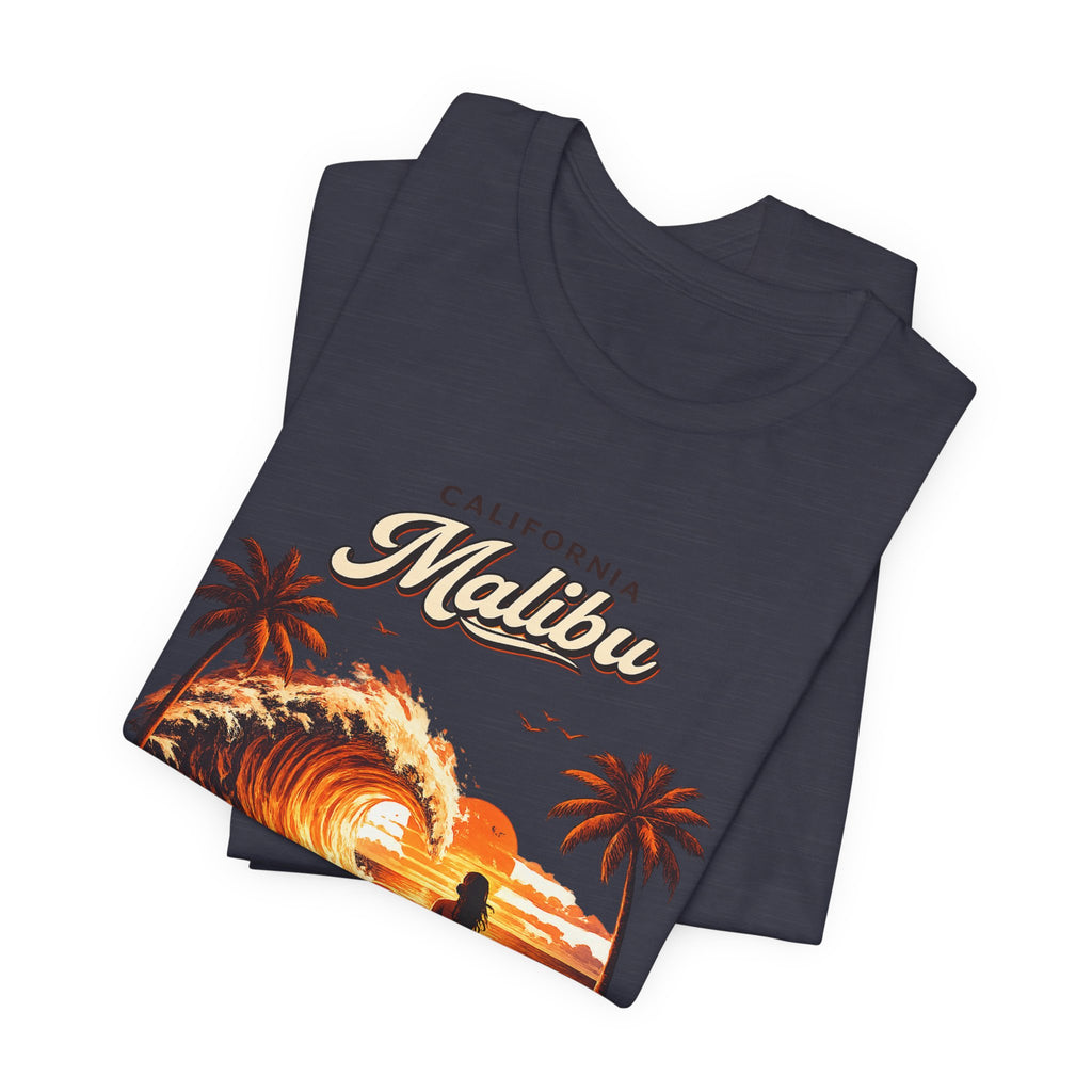 Malibu Surf Sunset T-Shirt — California Surfing Tee