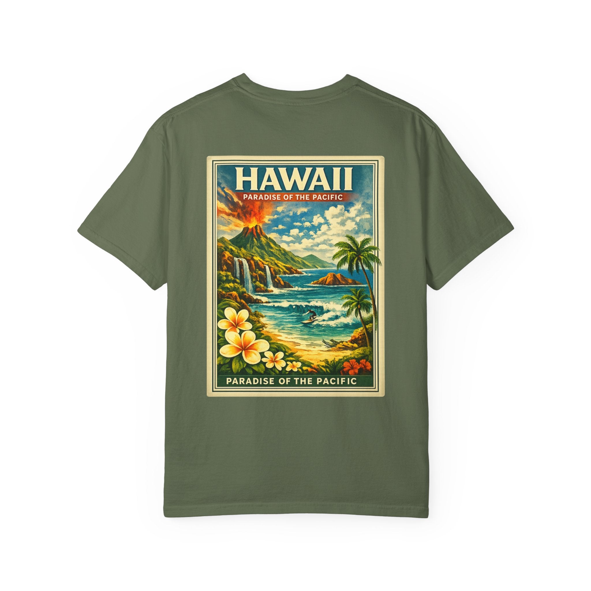 Hawaii Vintage Postcard T-Shirt — Paradise of the Pacific Graphic