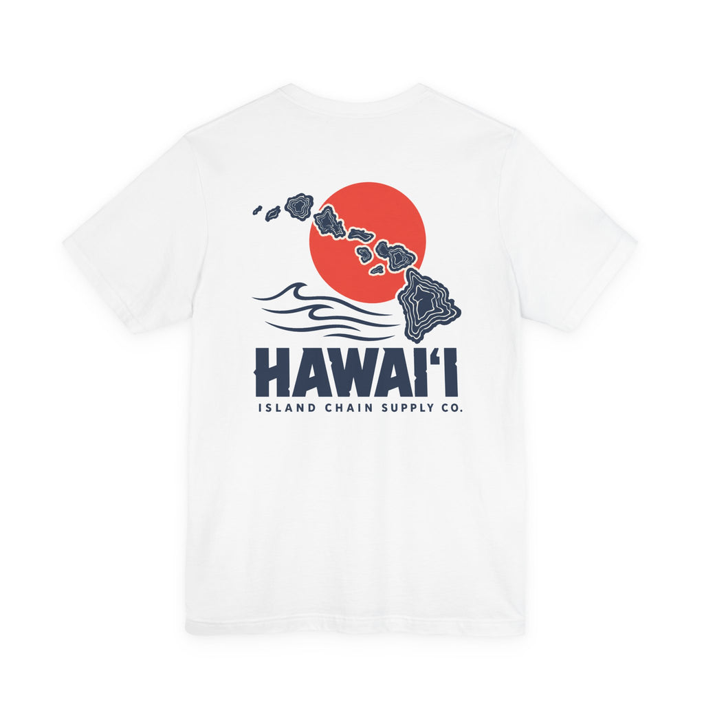 Hawai‘i Island Chain Supply Co. T-Shirt – Vintage Surf Map Graphic