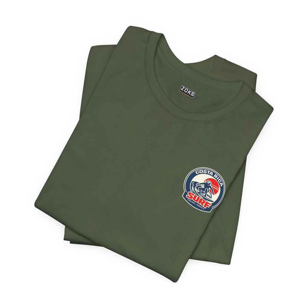 Costa Rica Surf Vintage Graphic Tee — Retro Surfer T-Shirt