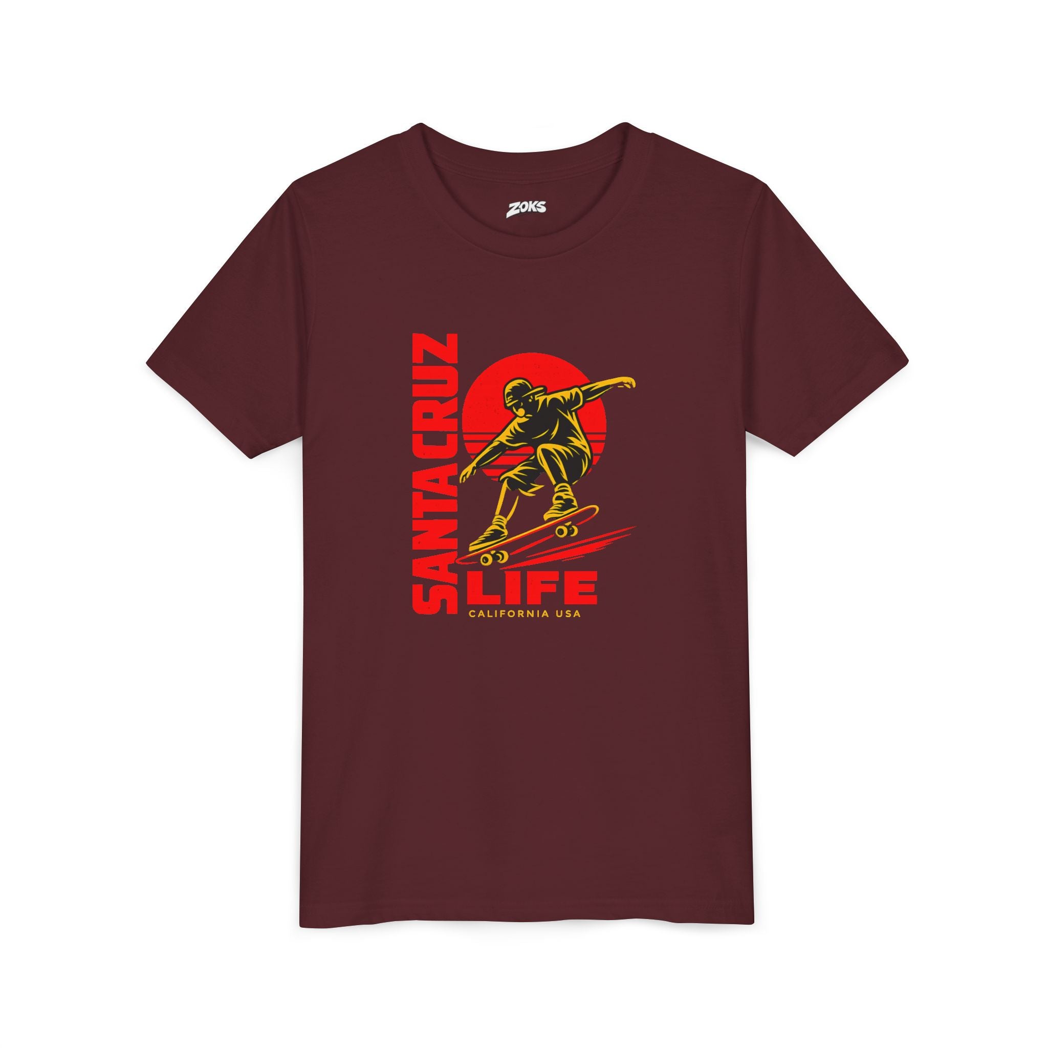 Santa Cruz Skateboard Youth Tee – “Santa Cruz Life” Graphic Shirt