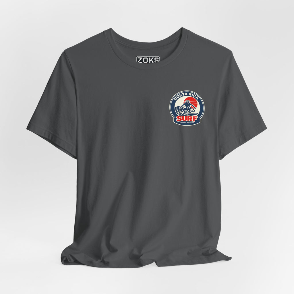 Costa Rica Surf Vintage Graphic Tee — Retro Surfer T-Shirt