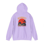 Hawai'i Lava Coast Surf Hoodie | Vintage Wave, Volcano & Palm Tree Graphic Sweatshirt