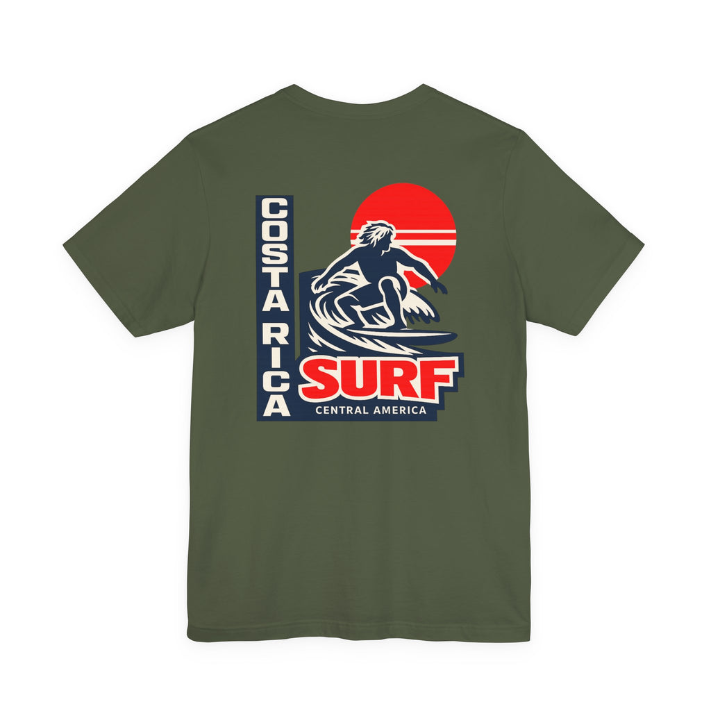 Costa Rica Surf Vintage Graphic Tee — Retro Surfer T-Shirt