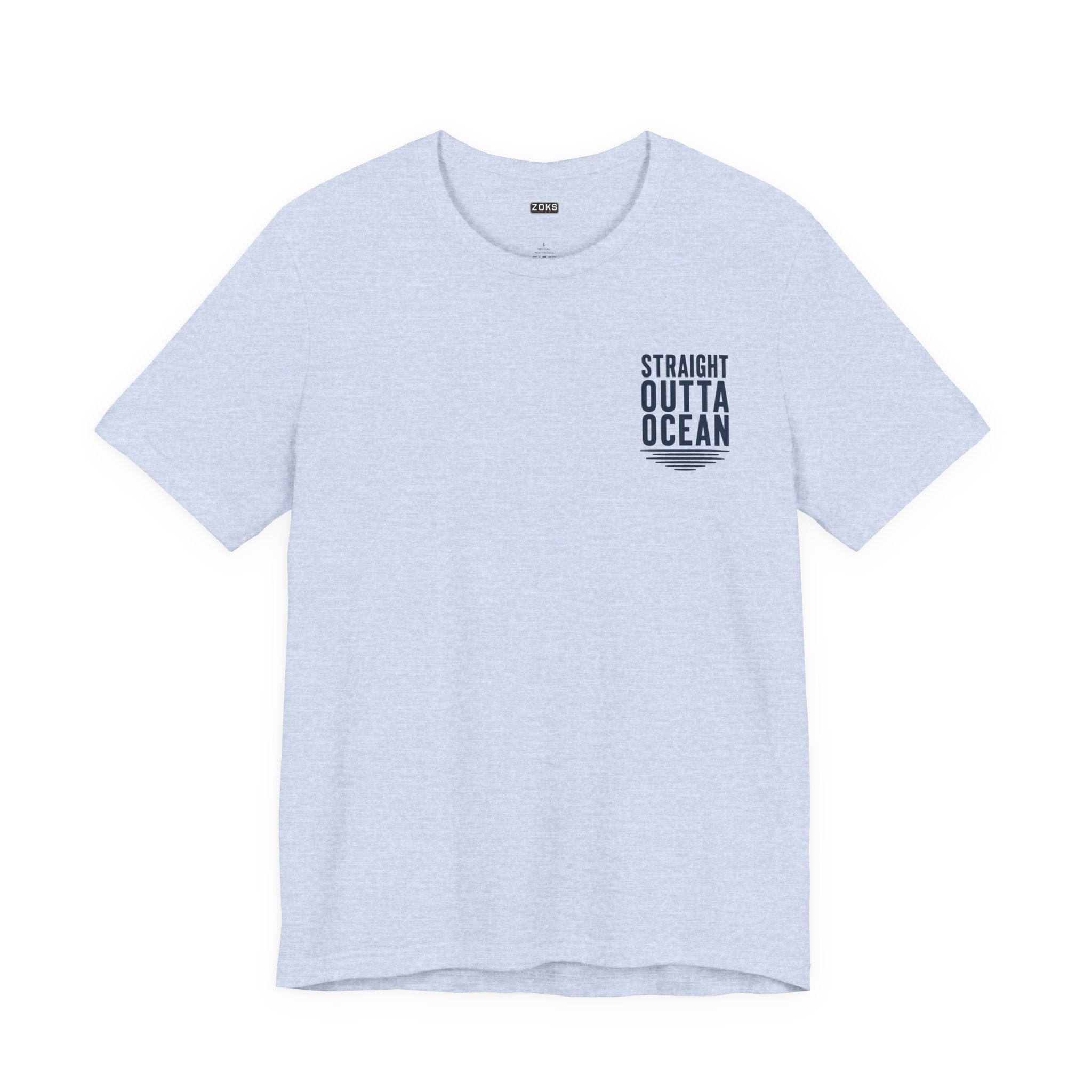 Straight Outta Ocean Retro Sunset Beach T-Shirt