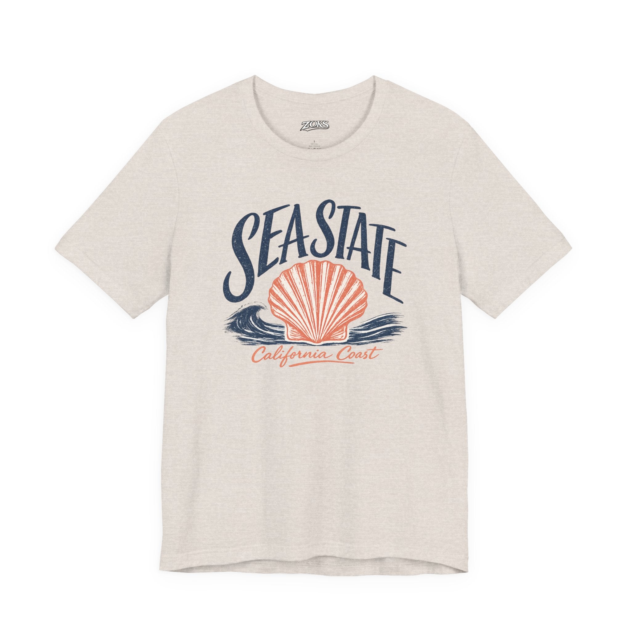 California Coast Shell Tee — Women's Sea State Graphic T-Shirt
