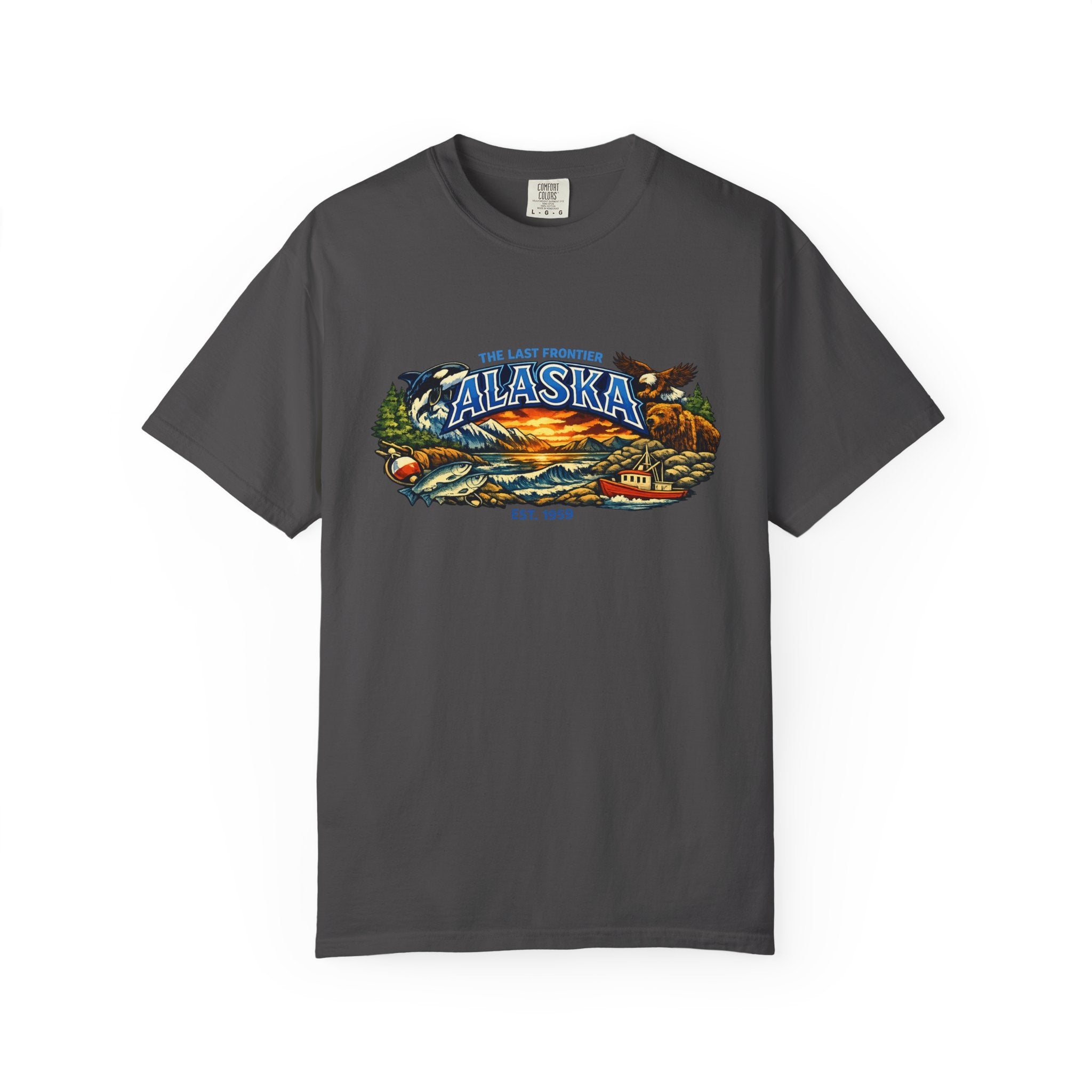 Alaska Scenic T-Shirt — Vintage Wilderness Sunset Tee