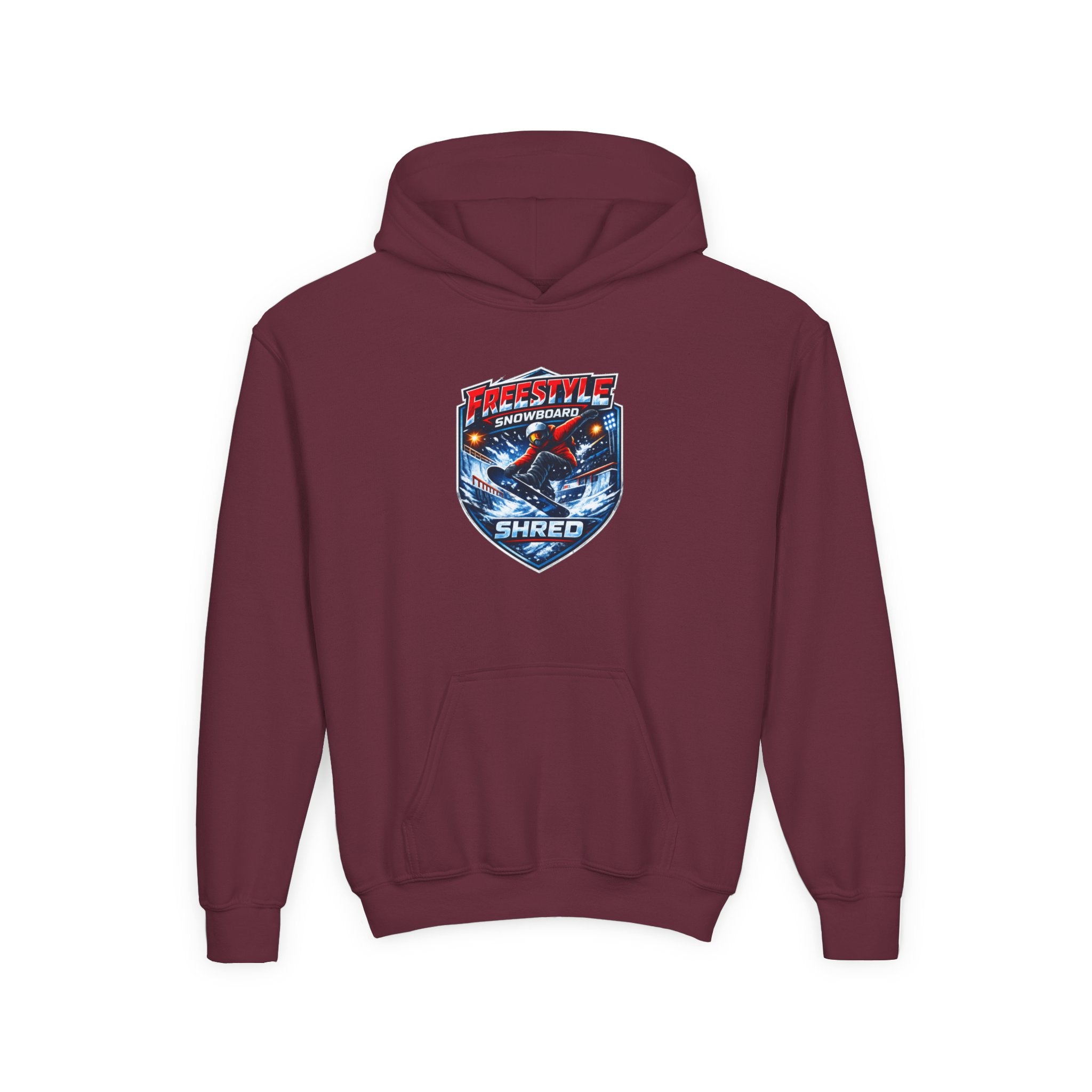 Youth Snowboard Hoodie — Freestyle Snowboarding Graphic Pullover