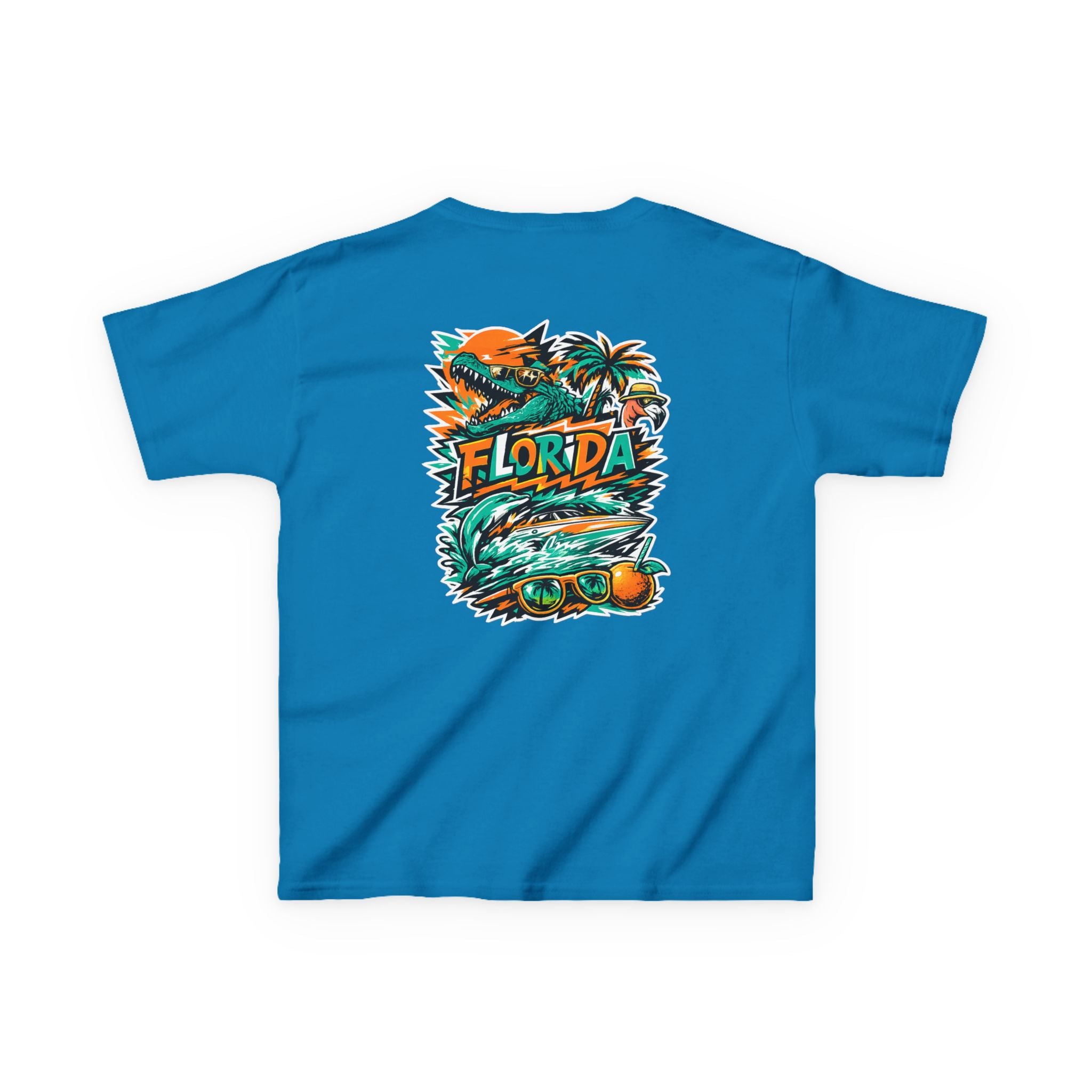 Kids Tropical Beach Surf T-Shirt — Florida Vacation Tee