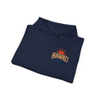 Hawai'i Lava Coast Surf Hoodie | Vintage Wave, Volcano & Palm Tree Graphic Sweatshirt