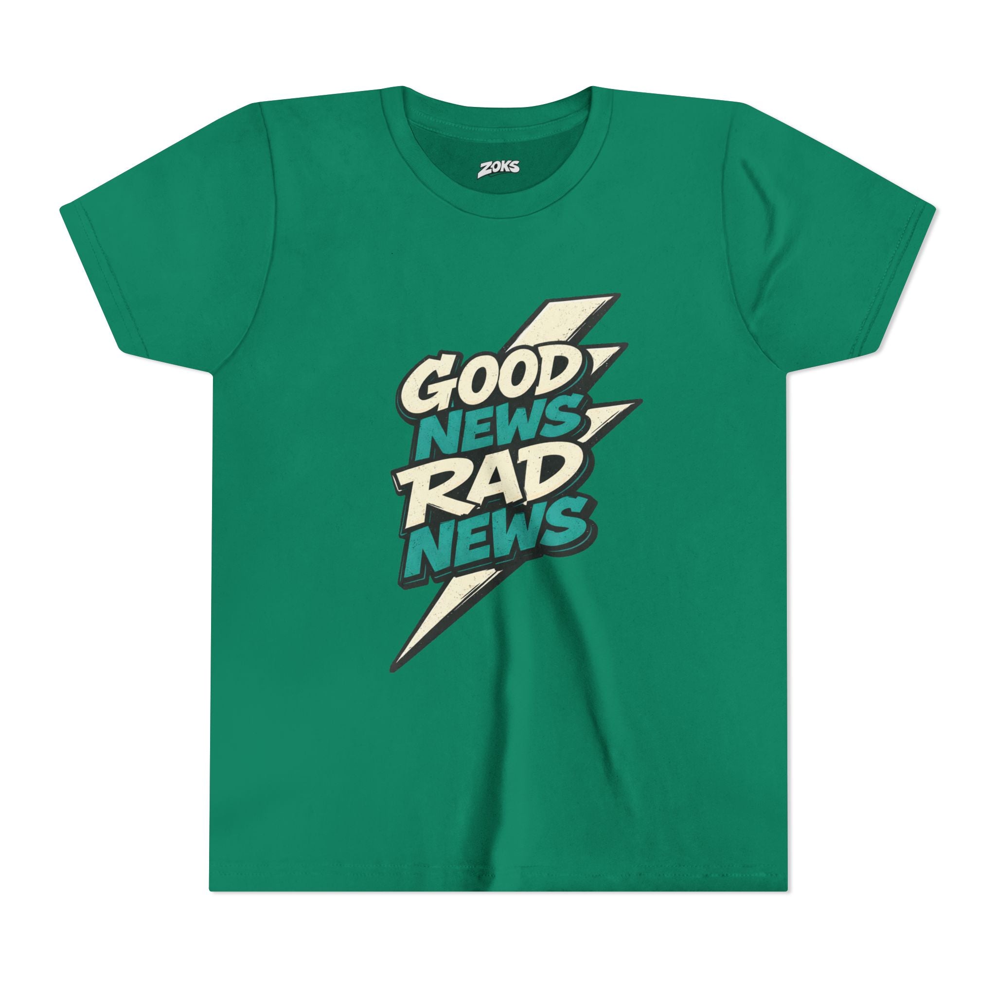 Good News Rad News Retro Lightning Youth Tee