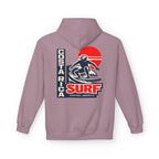 Costa Rica Surf Retro Hoodie — Vintage Surfer Graphic Pullover