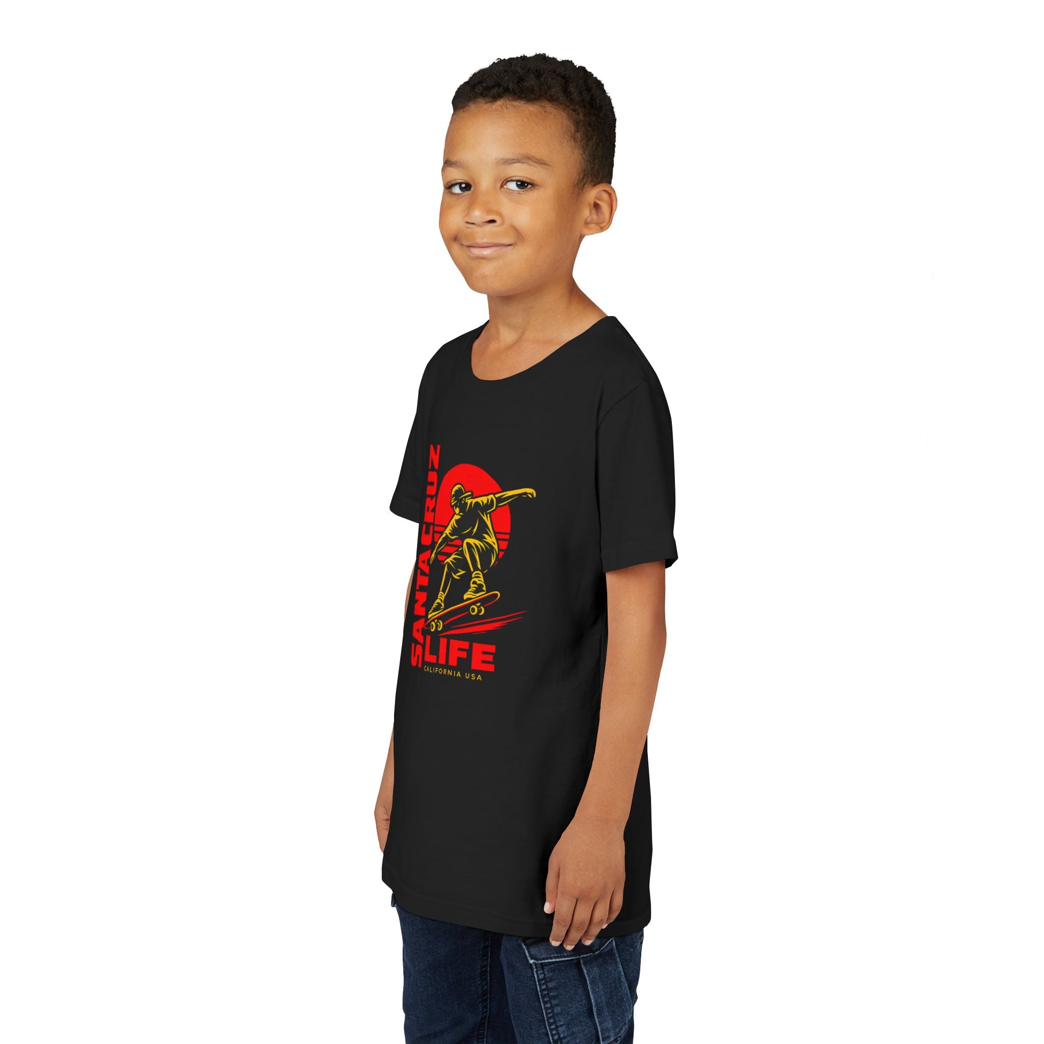 Santa Cruz Skateboard Youth Tee – “Santa Cruz Life” Graphic Shirt