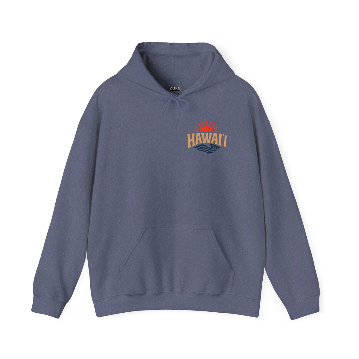Hawai'i Lava Coast Surf Hoodie | Vintage Wave, Volcano & Palm Tree Graphic Sweatshirt