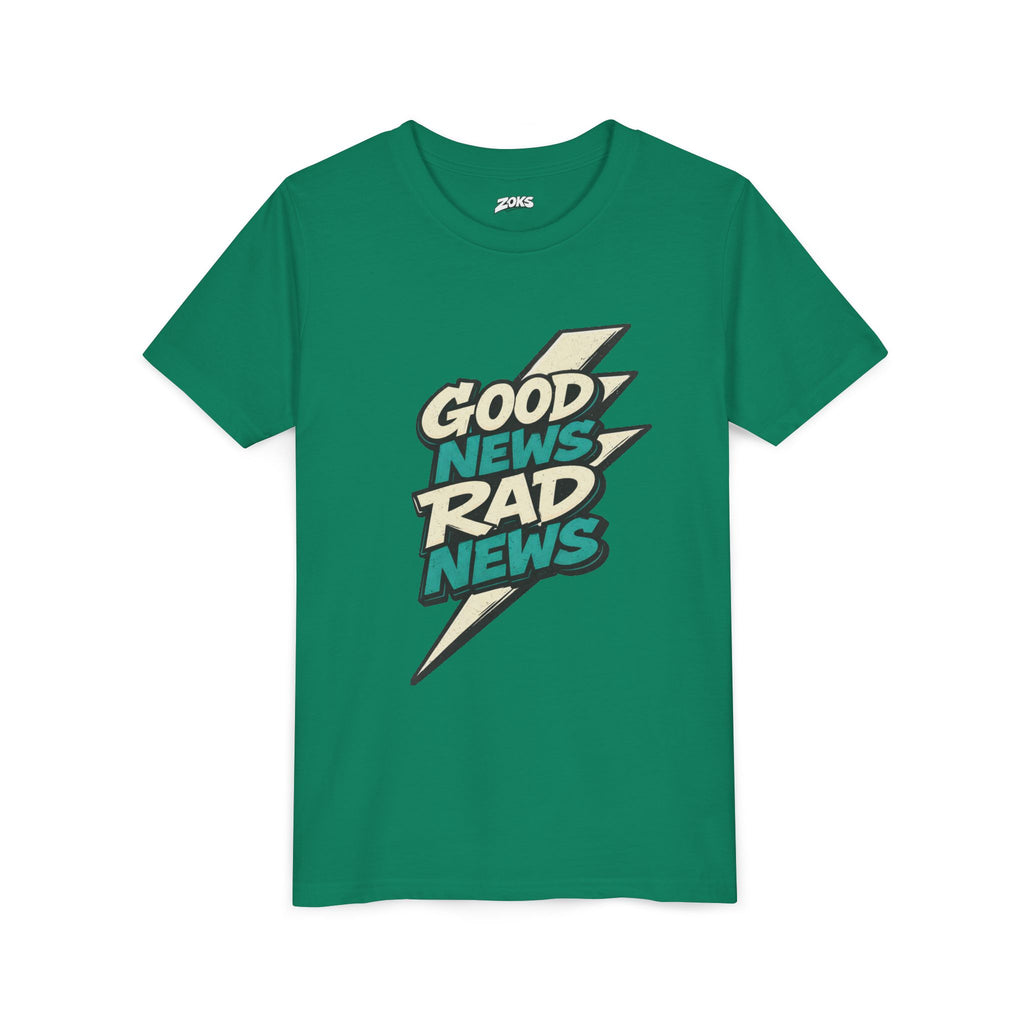 Good News Rad News Retro Lightning Youth Tee