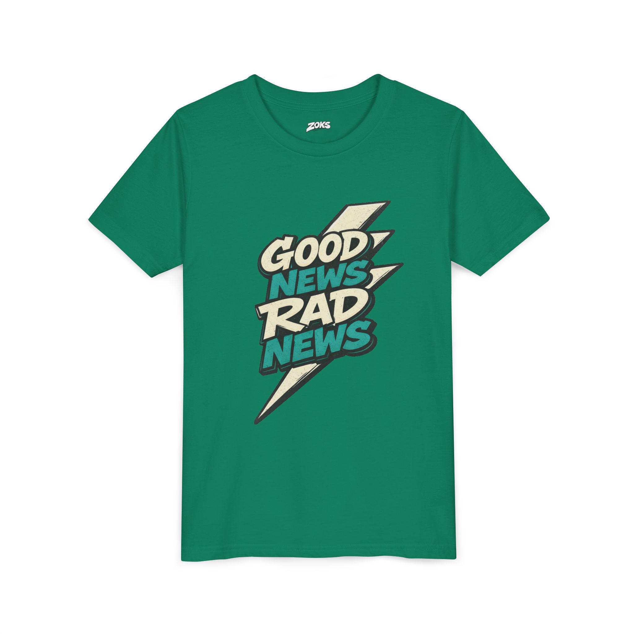 Good News Rad News Retro Lightning Youth Tee