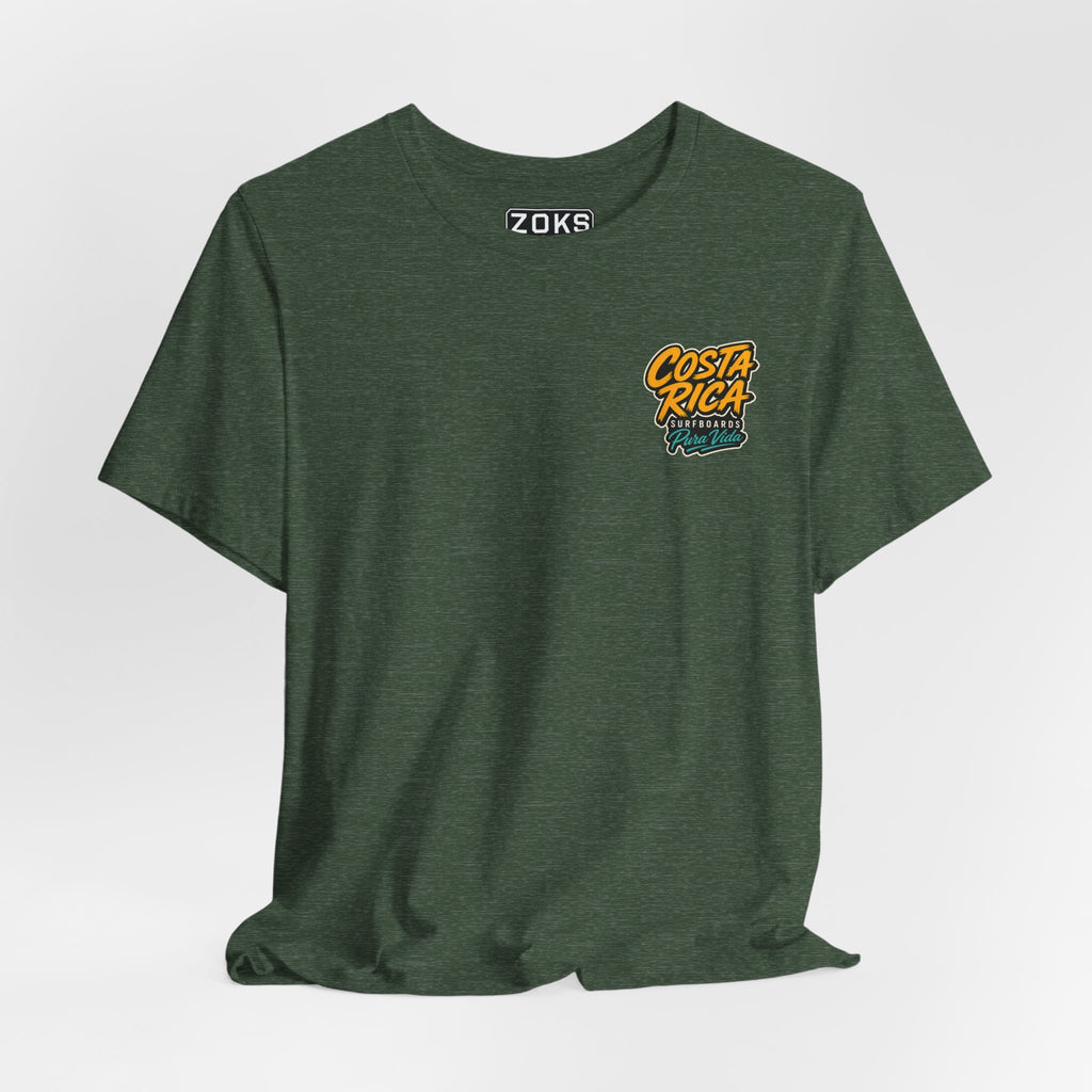 Pura Vida Sloth Beach Costa Rica T-Shirt – Retro Tropical Surf Graphic Tee
