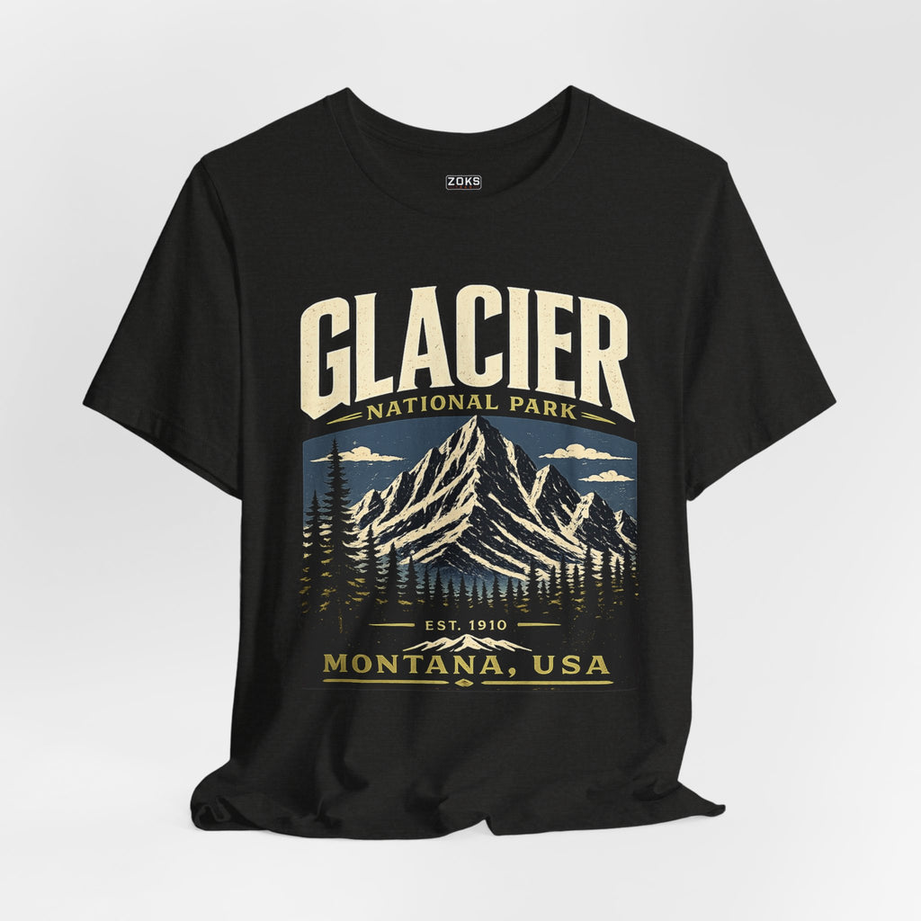 Glacier National Park Vintage Montana Mountain T-Shirt