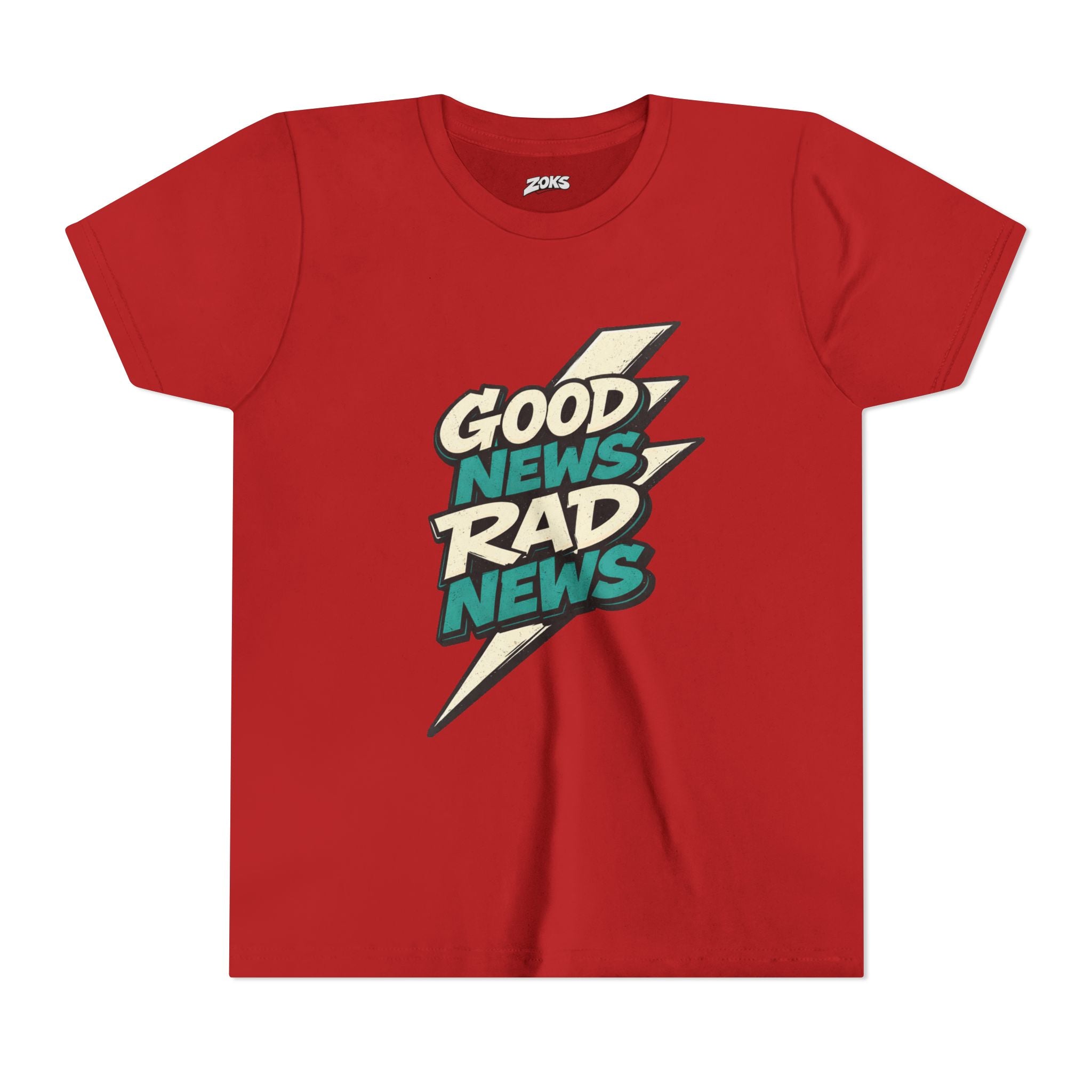 Good News Rad News Retro Lightning Youth Tee