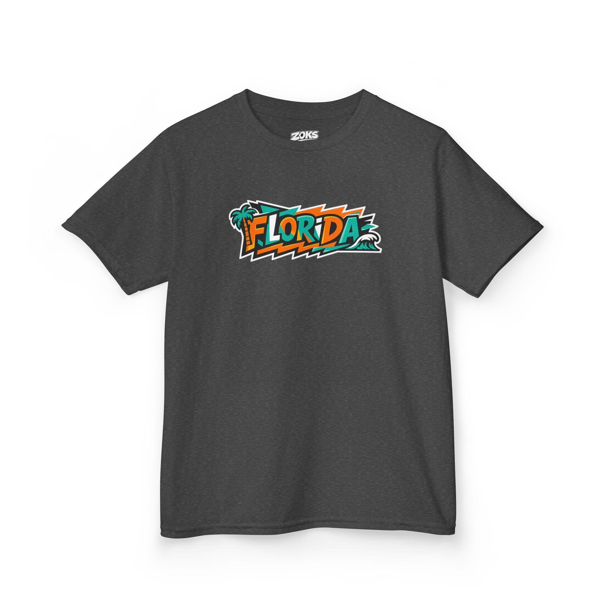 Florida Kids Tropical Beach Surf Tee — Kids Beach Vacation T‑Shirt
