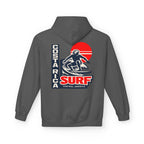 Costa Rica Surf Retro Hoodie — Vintage Surfer Graphic Pullover