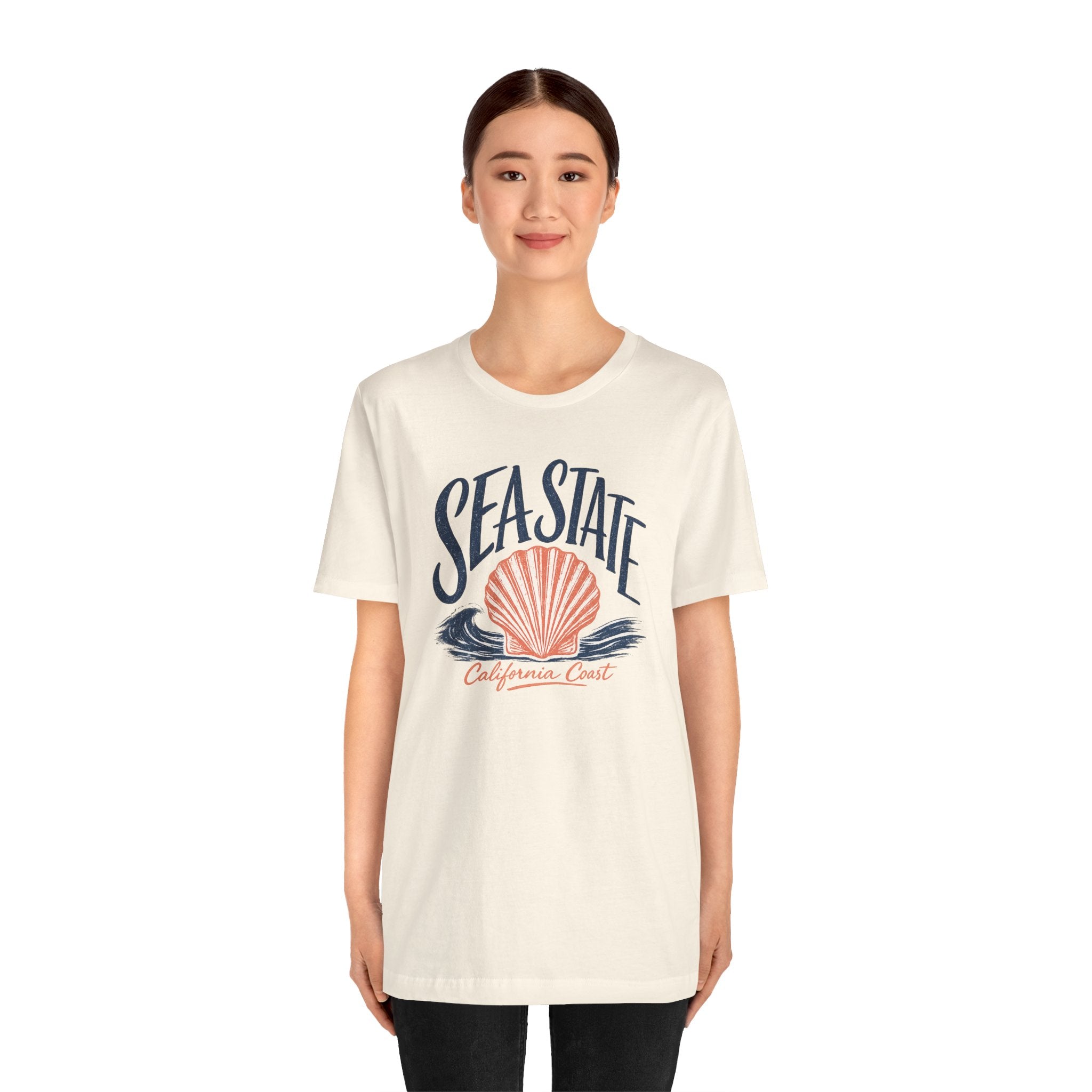 California Coast Shell Tee — Women's Sea State Graphic T-Shirt