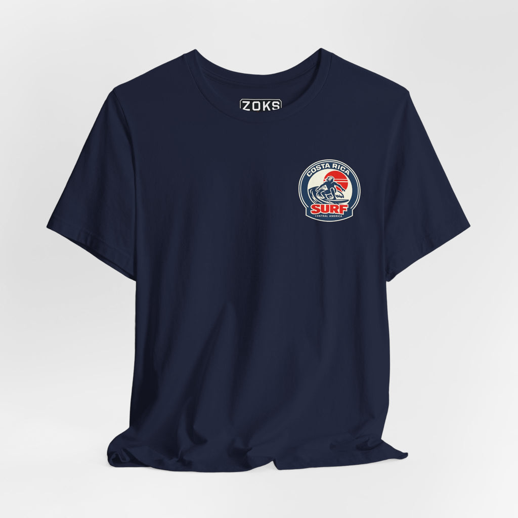 Costa Rica Surf Vintage Graphic Tee — Retro Surfer T-Shirt