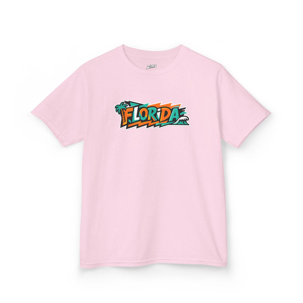 Kids Tropical Beach Surf T-Shirt — Florida Vacation Tee